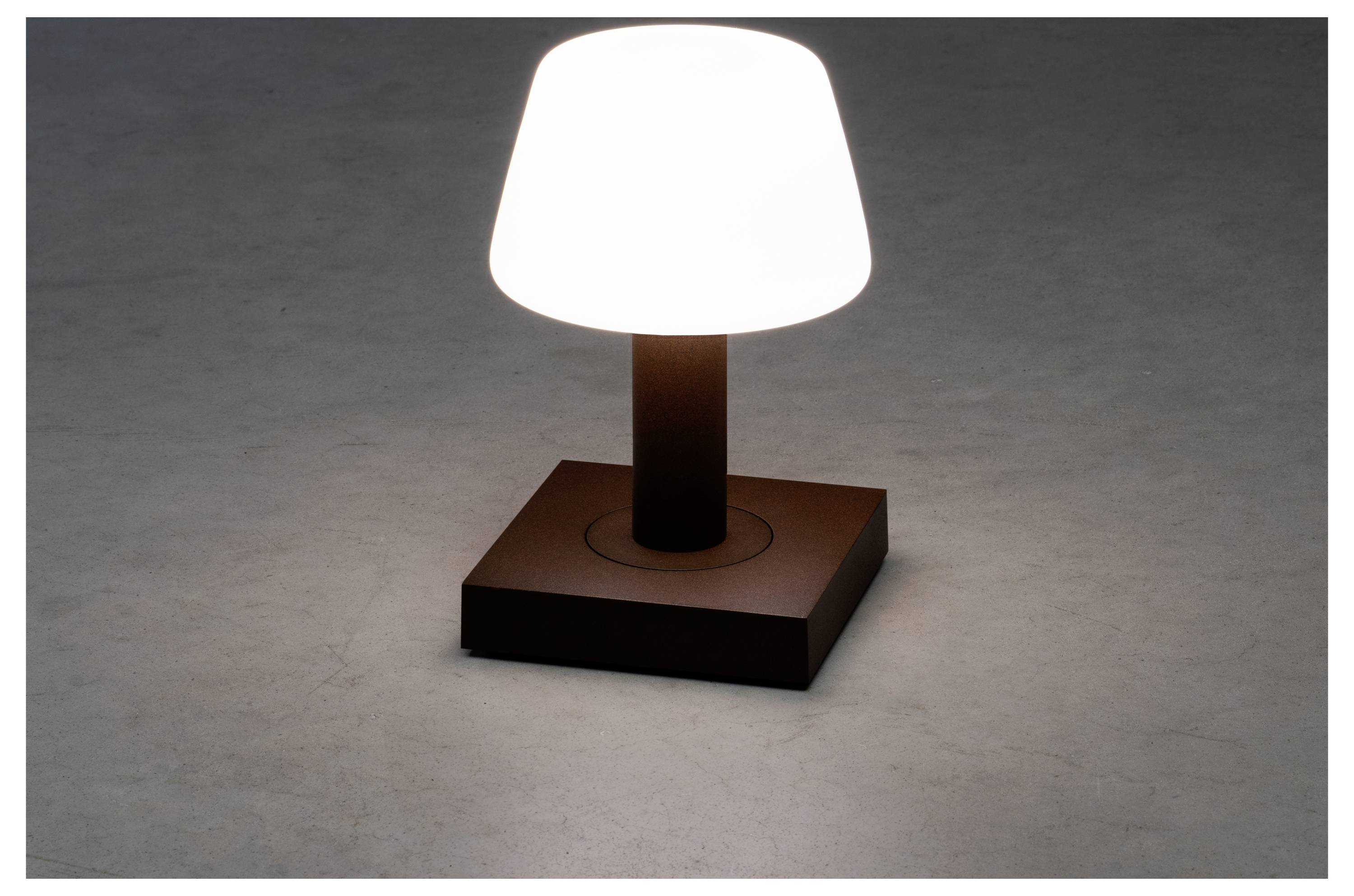 Konstsmide 7825-972 Monaco LED-Akku-Tischlampe Rost