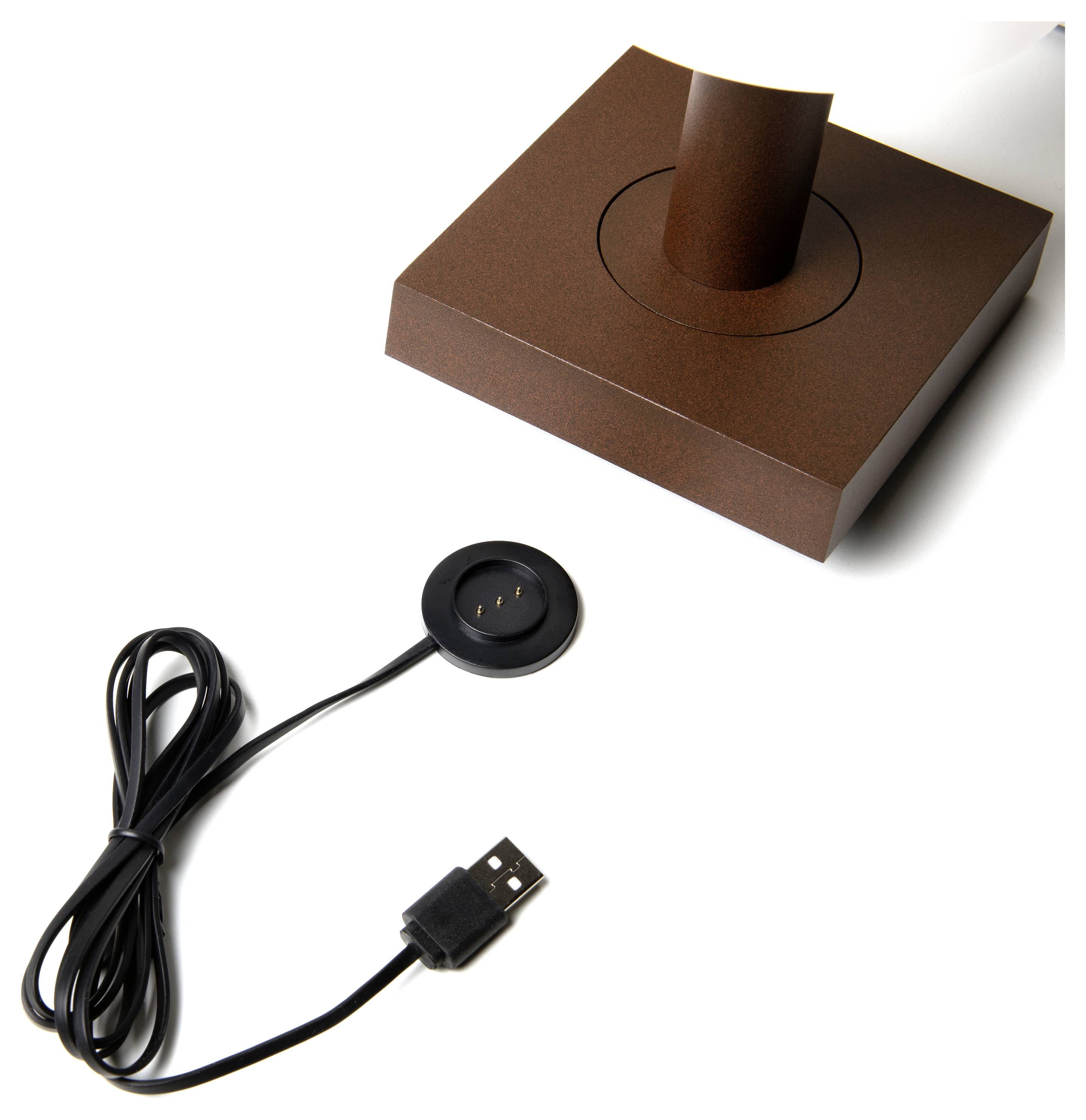 Konstsmide 7825-972 Monaco LED-Akku-Tischlampe Rost