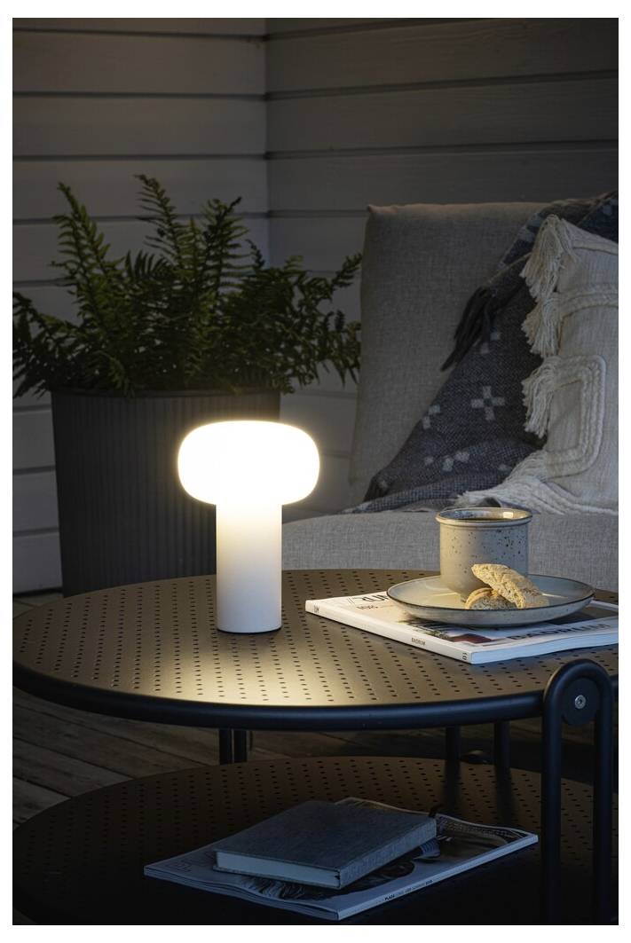 Konstsmide 7826-252 Antibes LED-Akku-Tischlampe Weiß