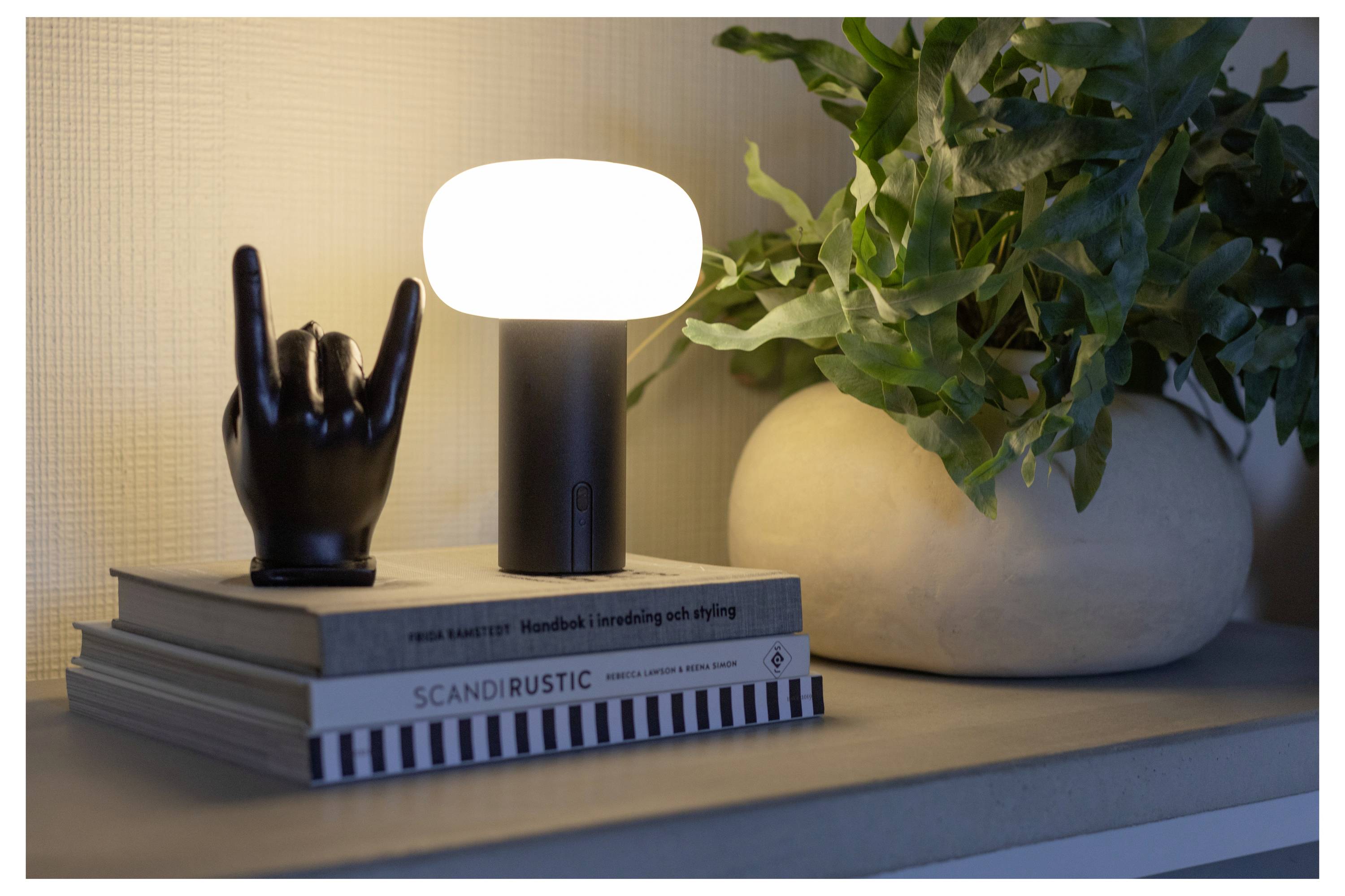 Konstsmide 7826-752 Antibes LED-Akku-Tischlampe Schwarz