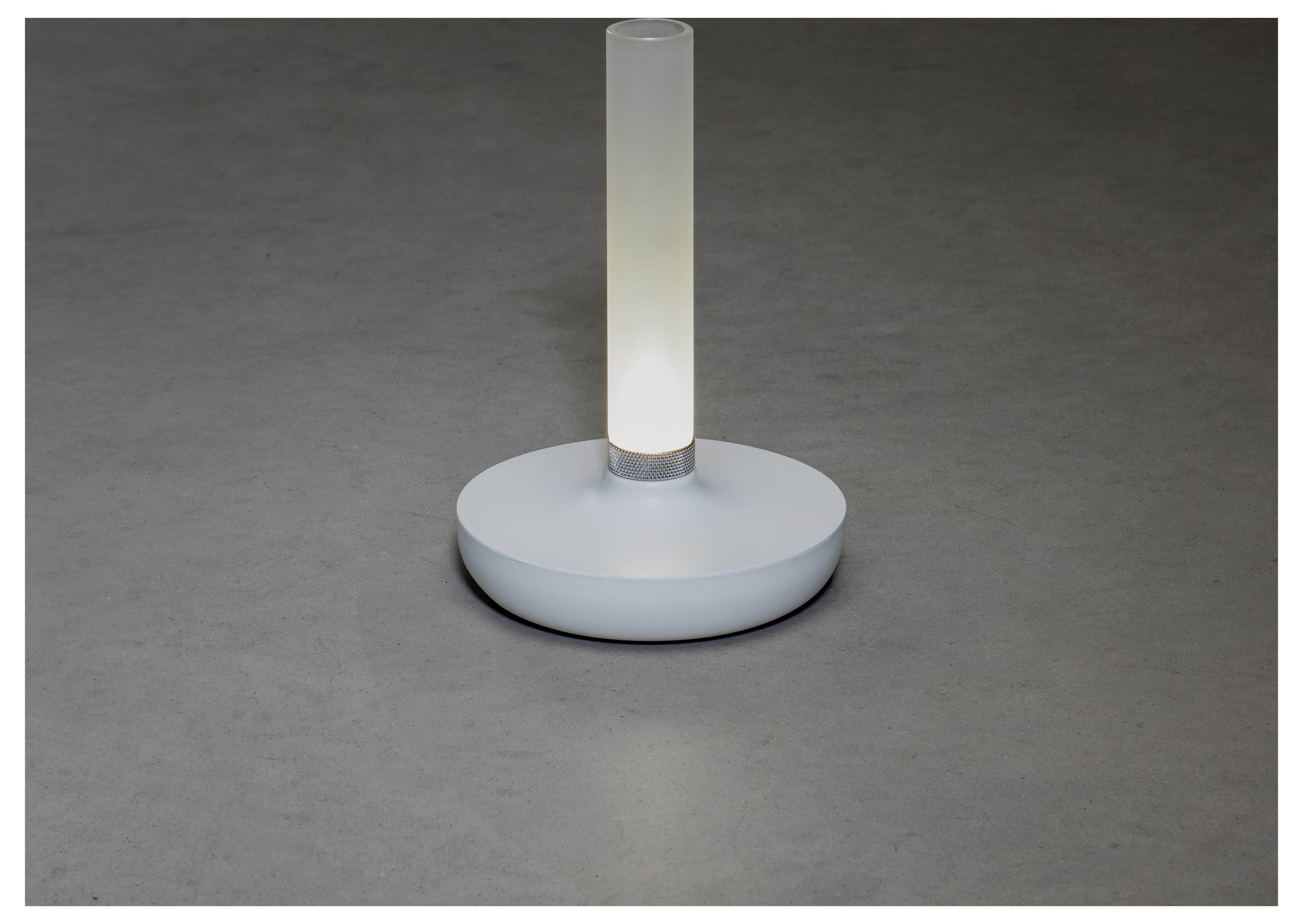 Konstsmide 7827-253 Biarritz LED-Akku-Tischlampe Weiß