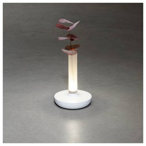 Konstsmide 7827-253 Biarritz LED-Akku-Tischlampe Weiß