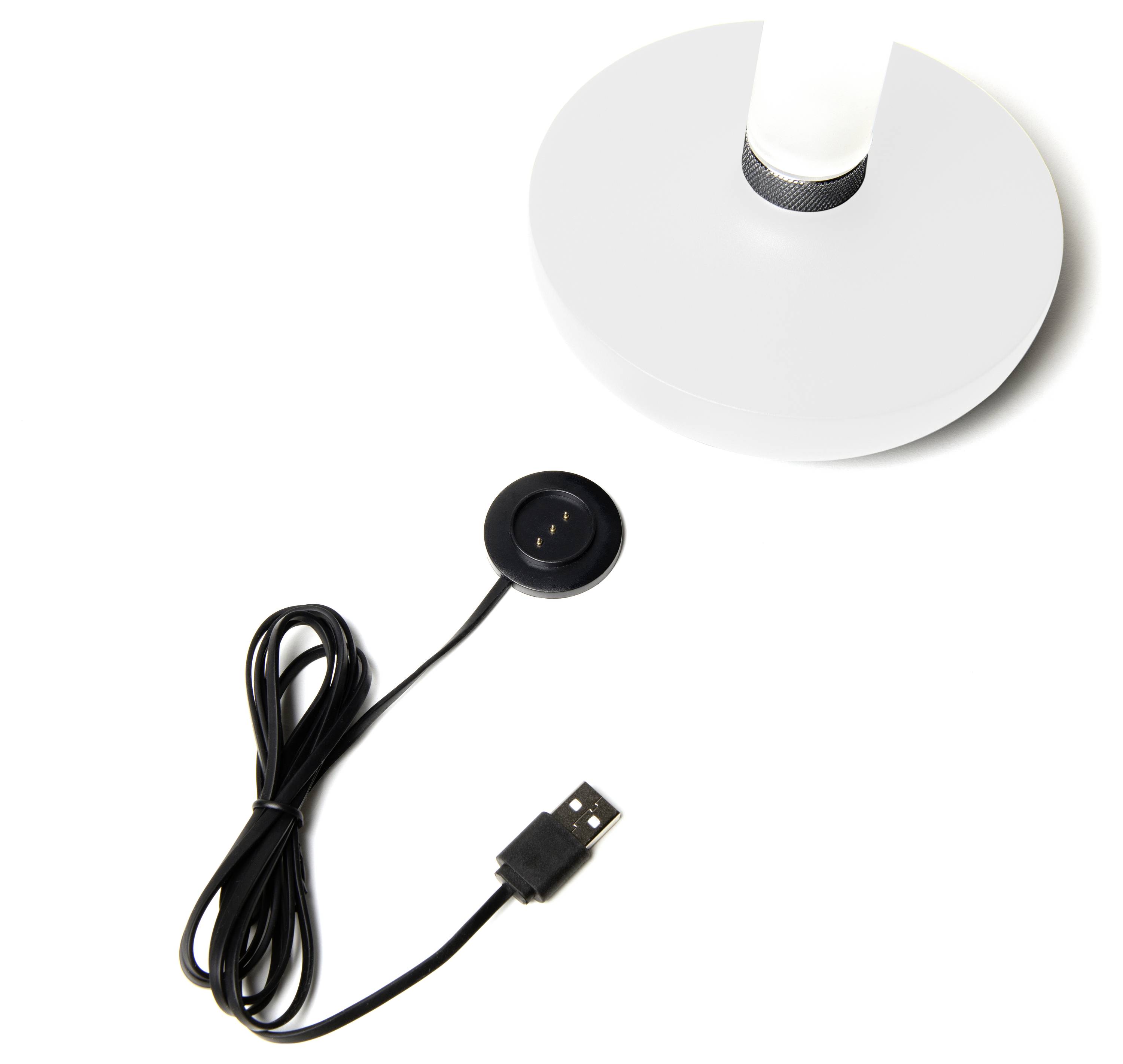 Konstsmide 7827-253 Biarritz LED-Akku-Tischlampe Weiß