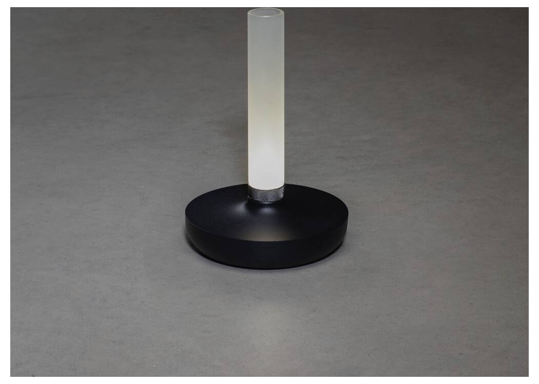 Konstsmide 7827-753 Biarritz LED-Akku-Tischlampe Schwarz