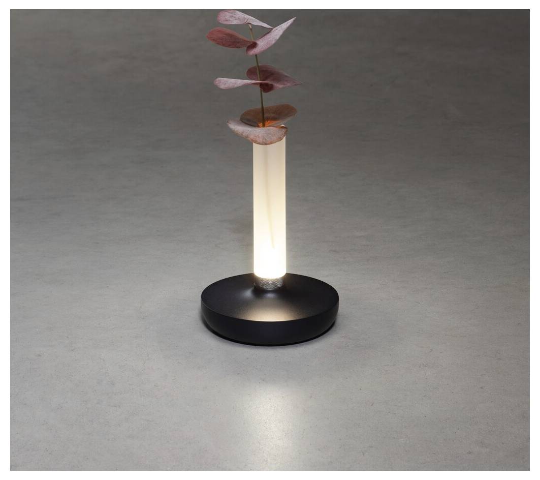 Konstsmide 7827-753 Biarritz LED-Akku-Tischlampe Schwarz