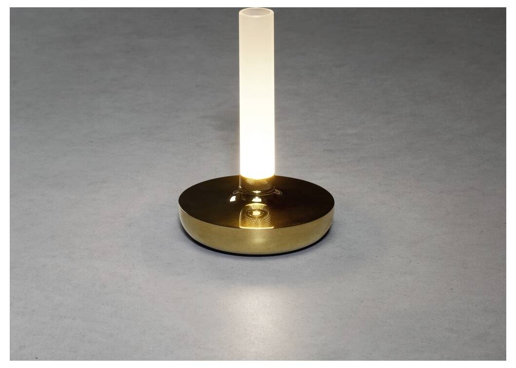 Konstsmide 7827-803 Biarritz LED-Akku-Tischlampe Gold