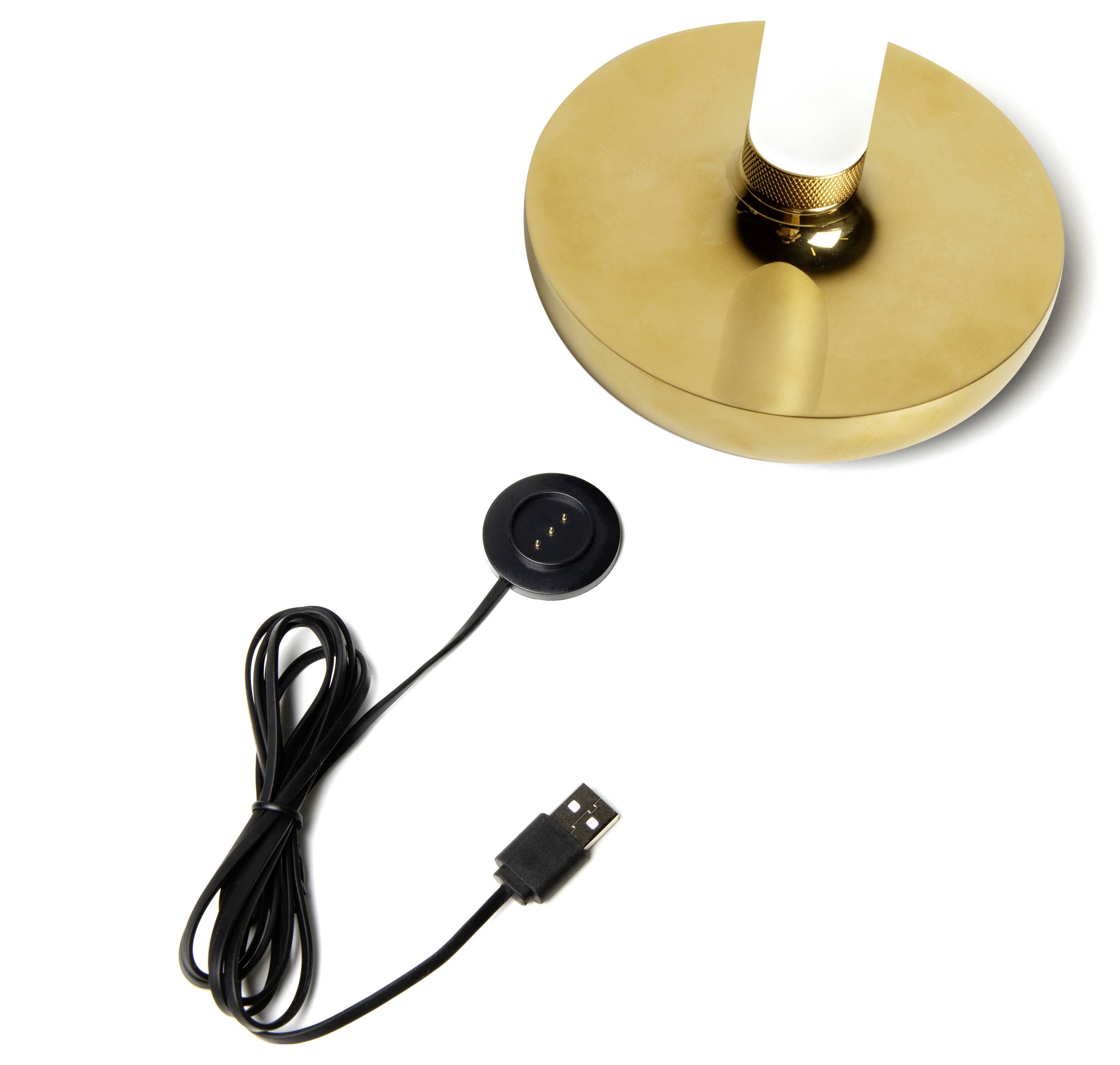 Konstsmide 7827-803 Biarritz LED-Akku-Tischlampe Gold