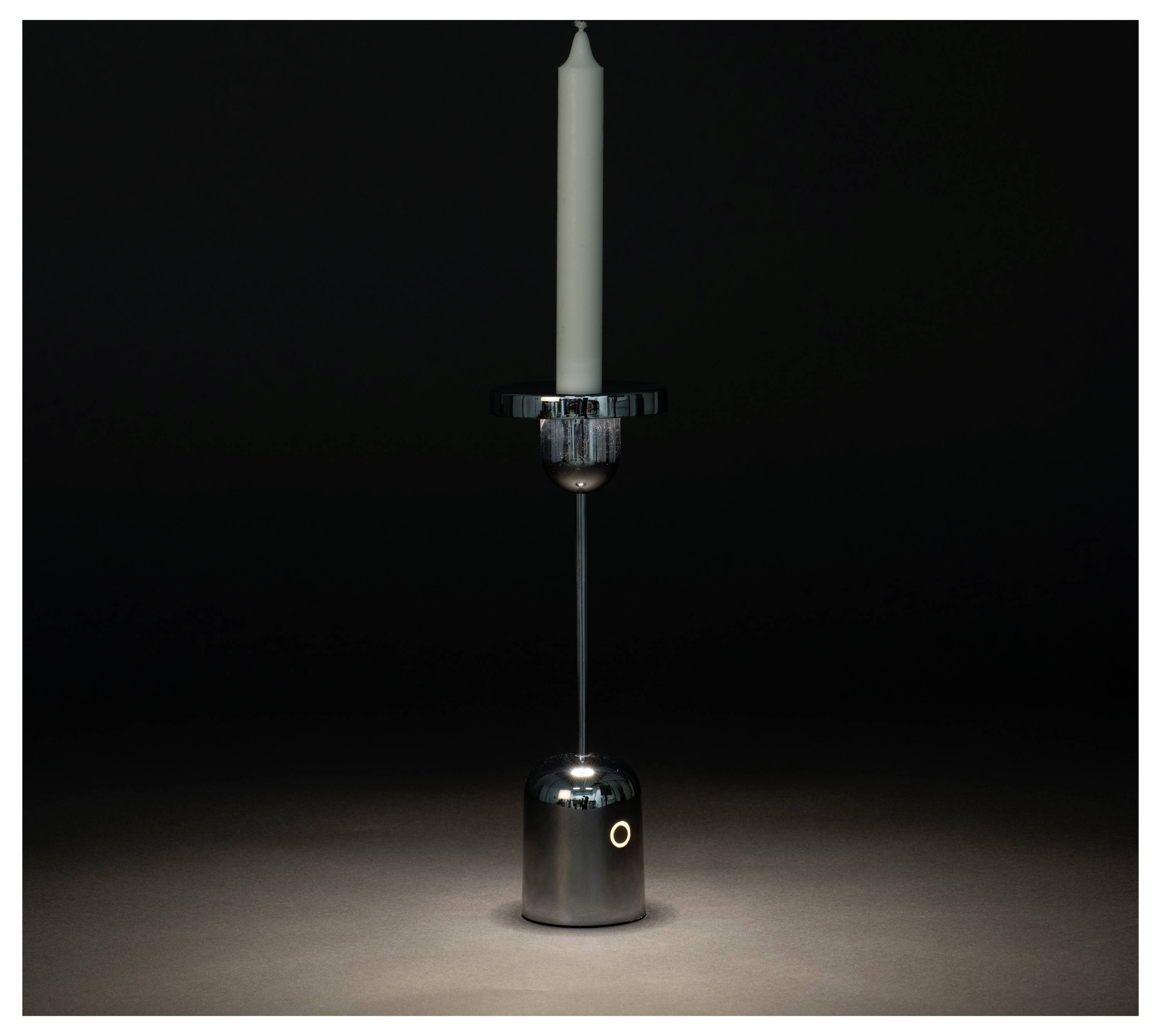 Konstsmide 7832-000 Cassis LED-Akku-Tischlampe Silber