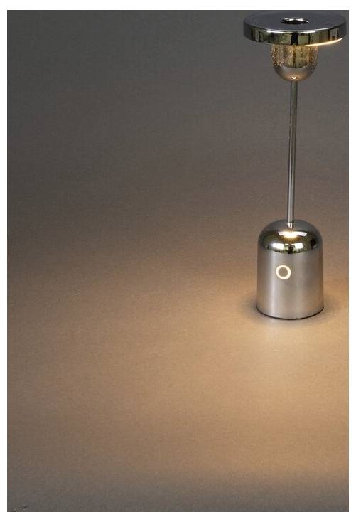 Konstsmide 7832-000 Cassis LED-Akku-Tischlampe Silber
