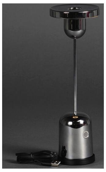 Konstsmide 7832-000 Cassis LED-Akku-Tischlampe Silber