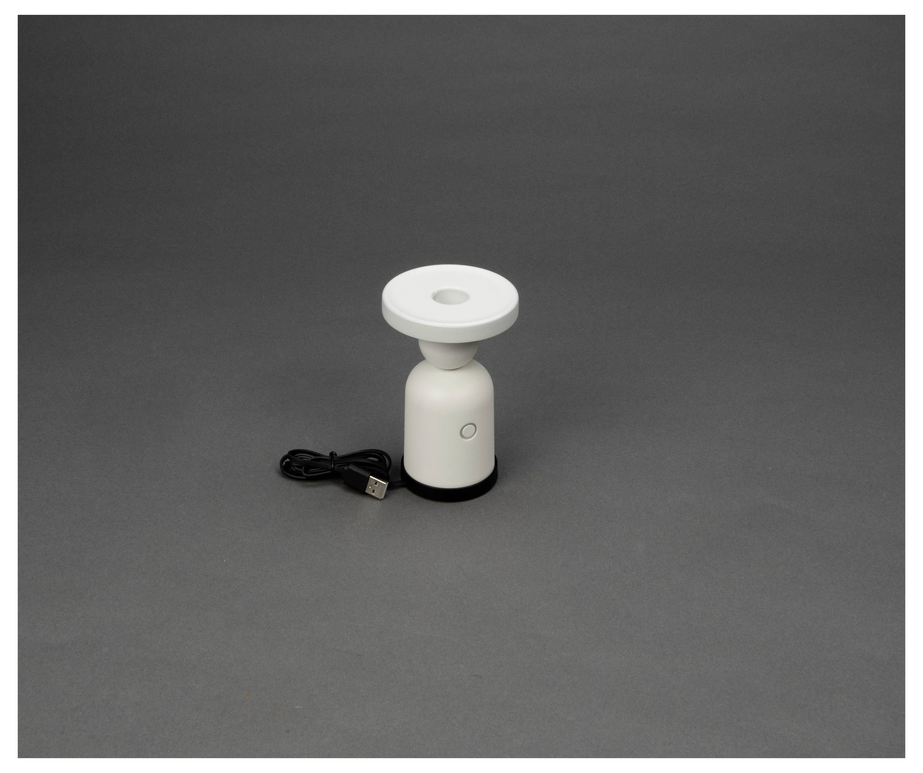 Konstsmide 7833-250 Nantes LED-Akku-Tischlampe Weiß