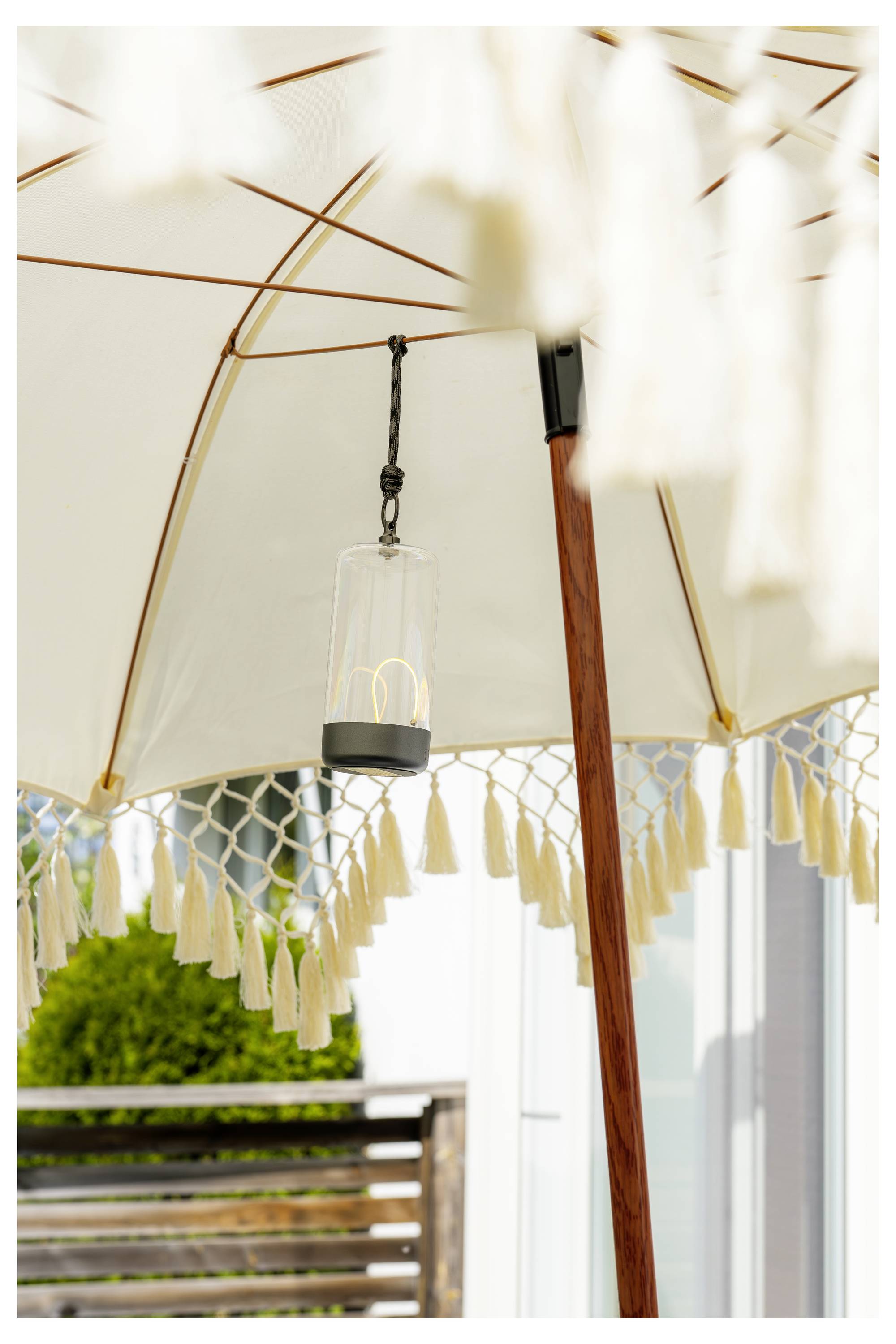 Konstsmide 7849-370 Edison XS LED-Akku-Tischlampe Dunkelgrün