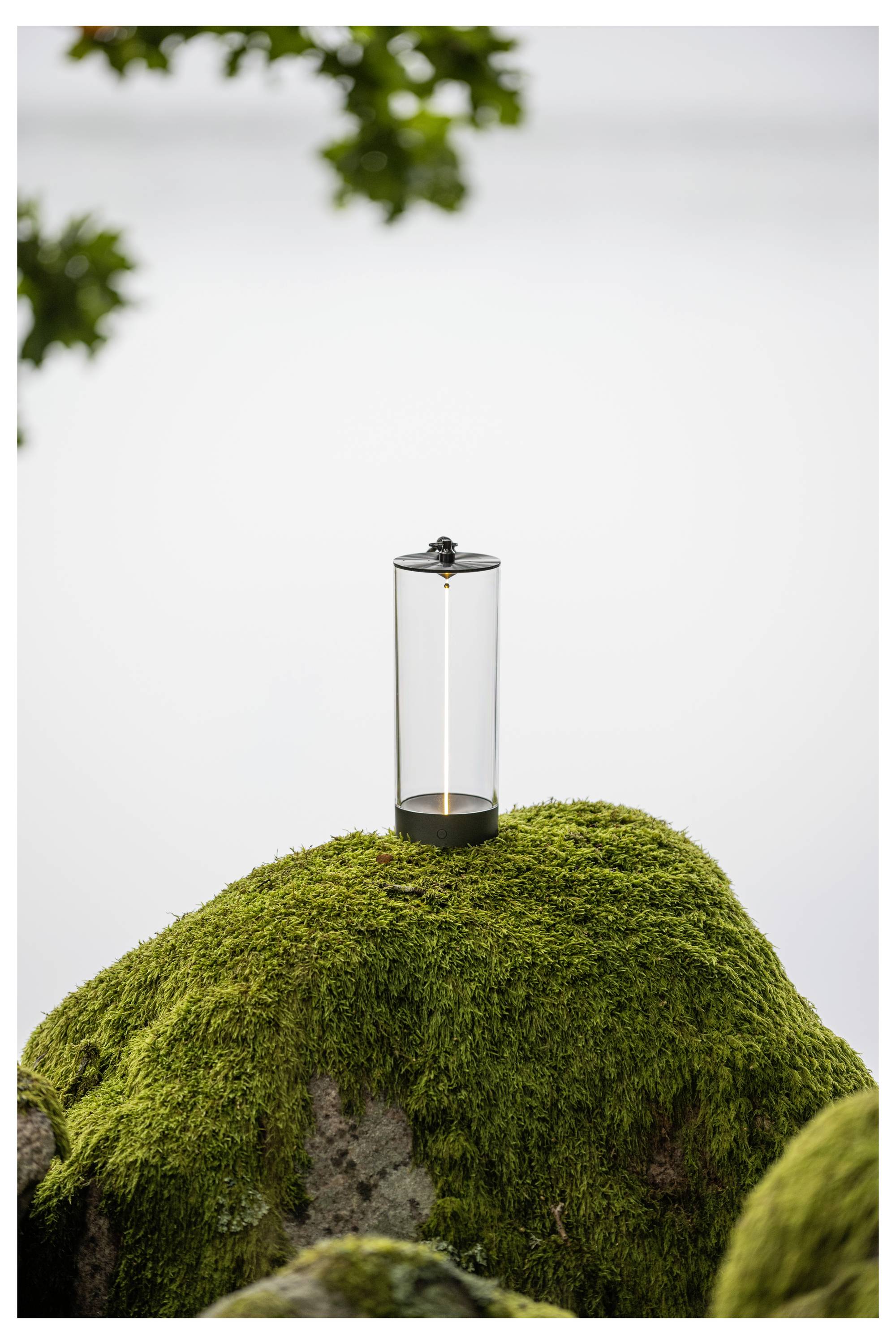 Konstsmide 7846-370 Edison S LED-Akku-Tischlampe Dunkelgrün