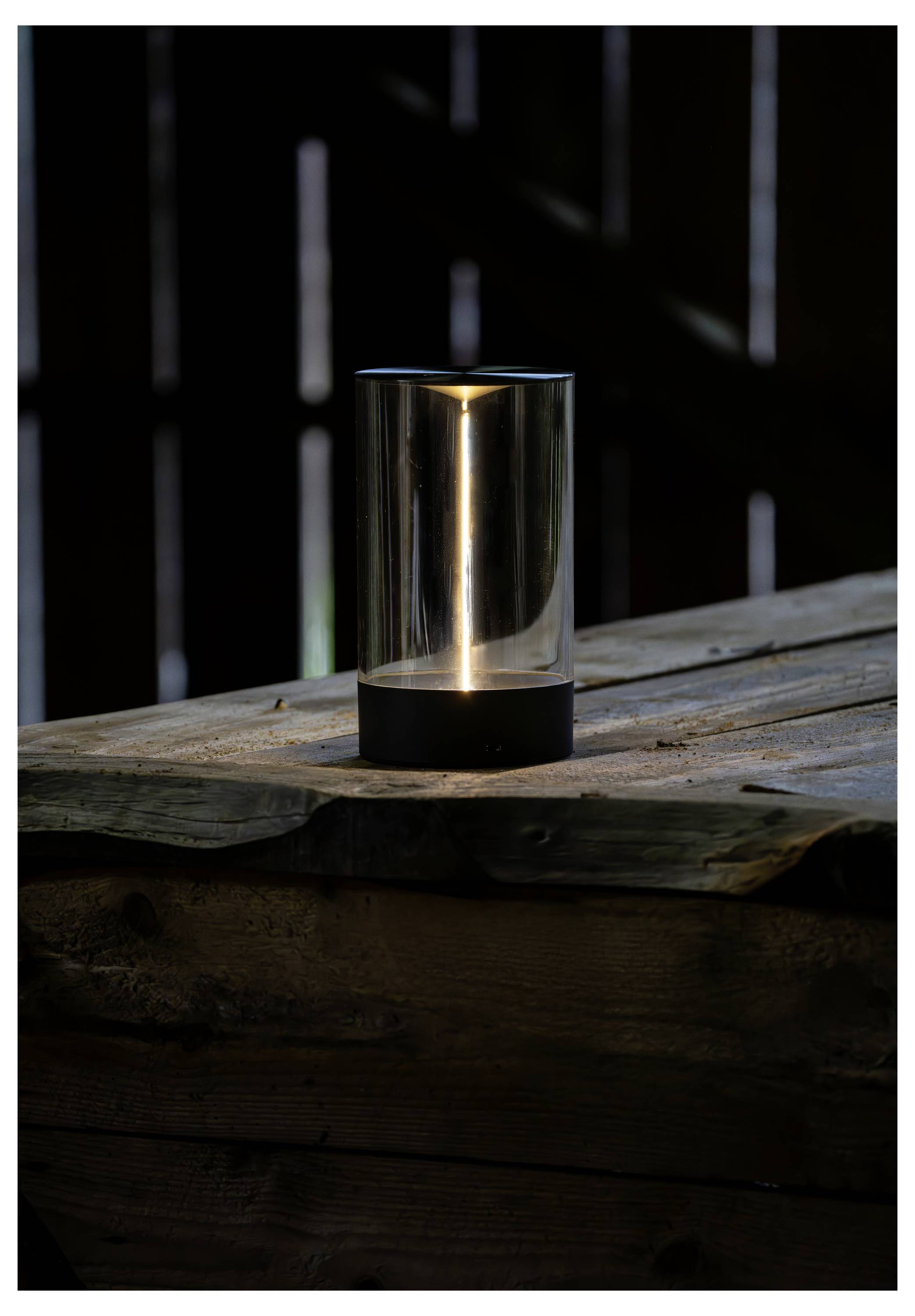 Konstsmide 7848-370 Edison M LED-Akku-Tischlampe Dunkelgrün