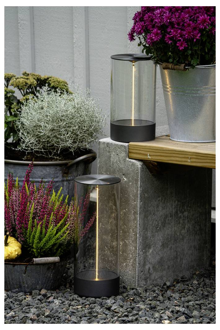 Konstsmide 7847-370 Edison L LED-Akku-Tischlampe Dunkelgrün