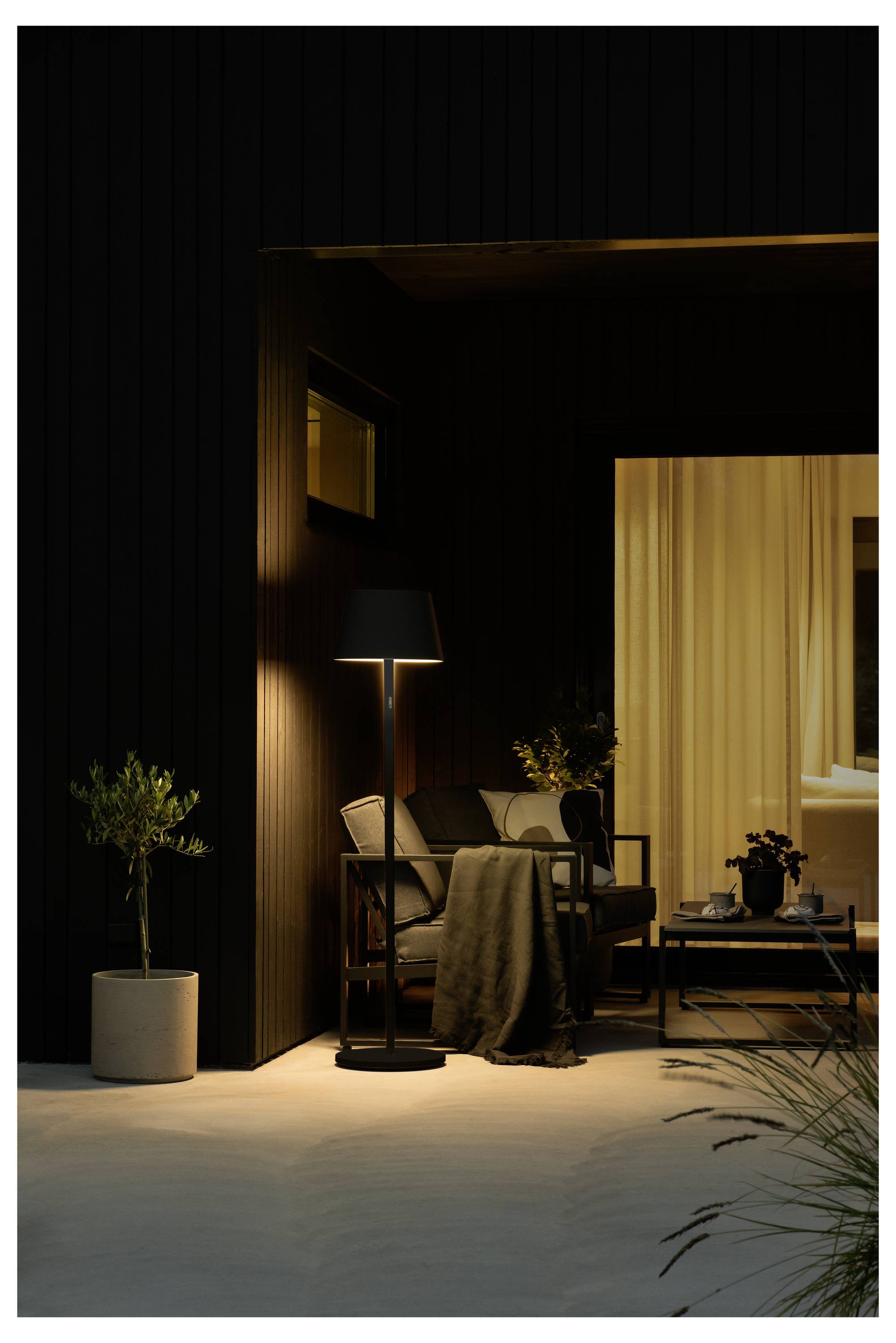 Konstsmide 7824-750 Pomezia Außenstandleuchte LED LED Schwarz