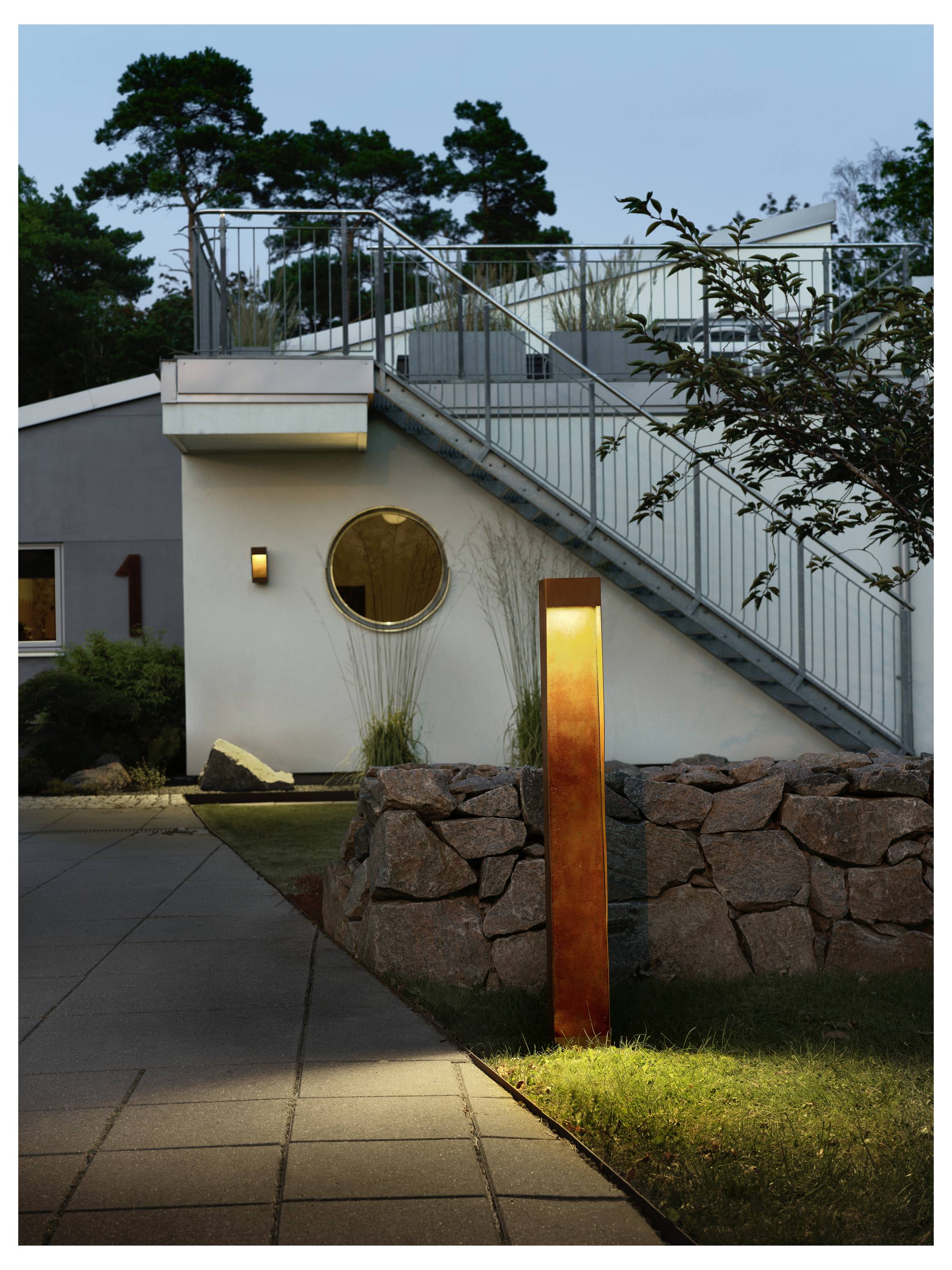 Konstsmide Rho 7359-970 Außenwandleuchte EEK: F (A - G) LED 8W Rost