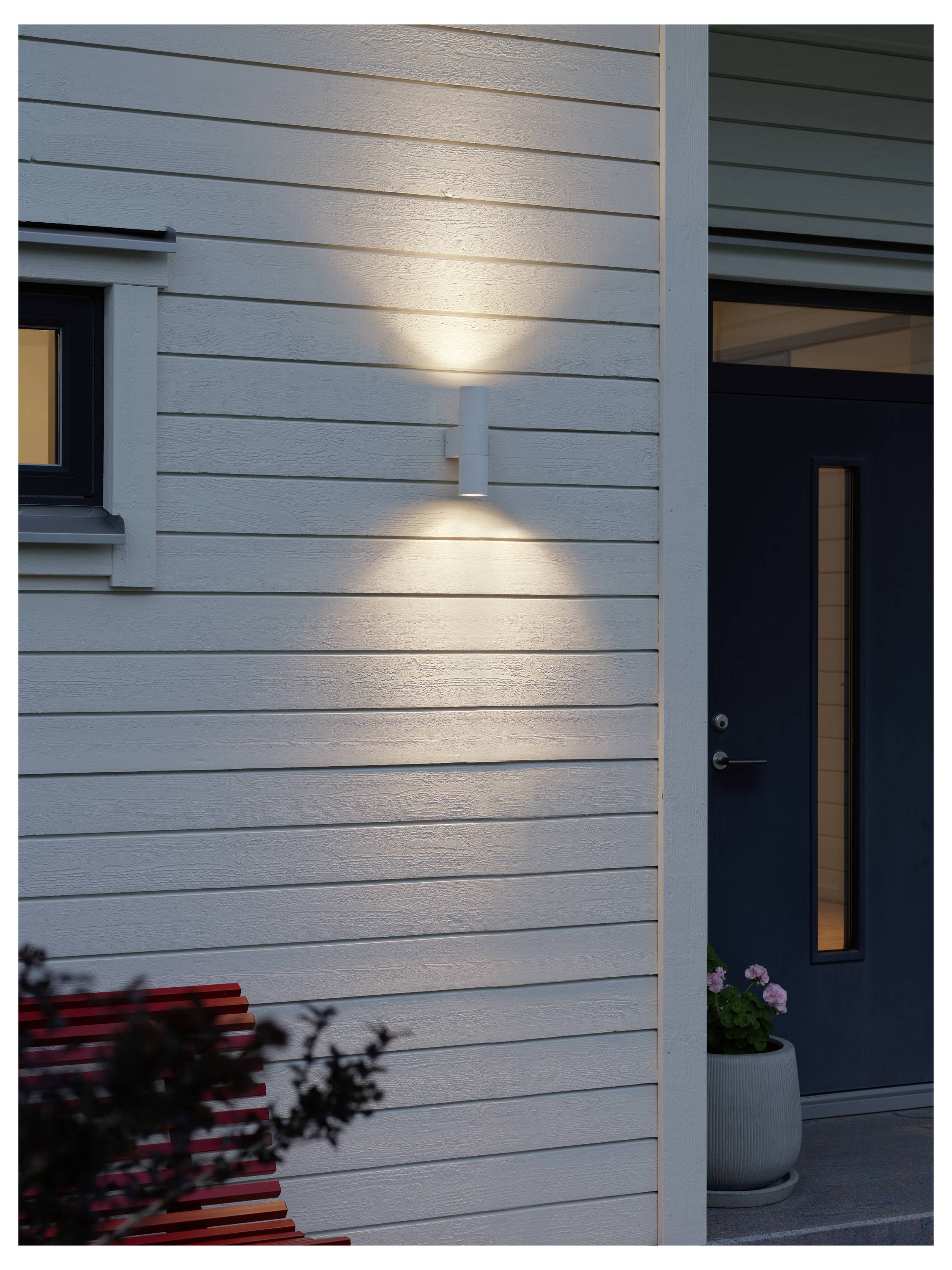 Konstsmide Temi 7667-250 Außenwandleuchte GU10 14W Weiß