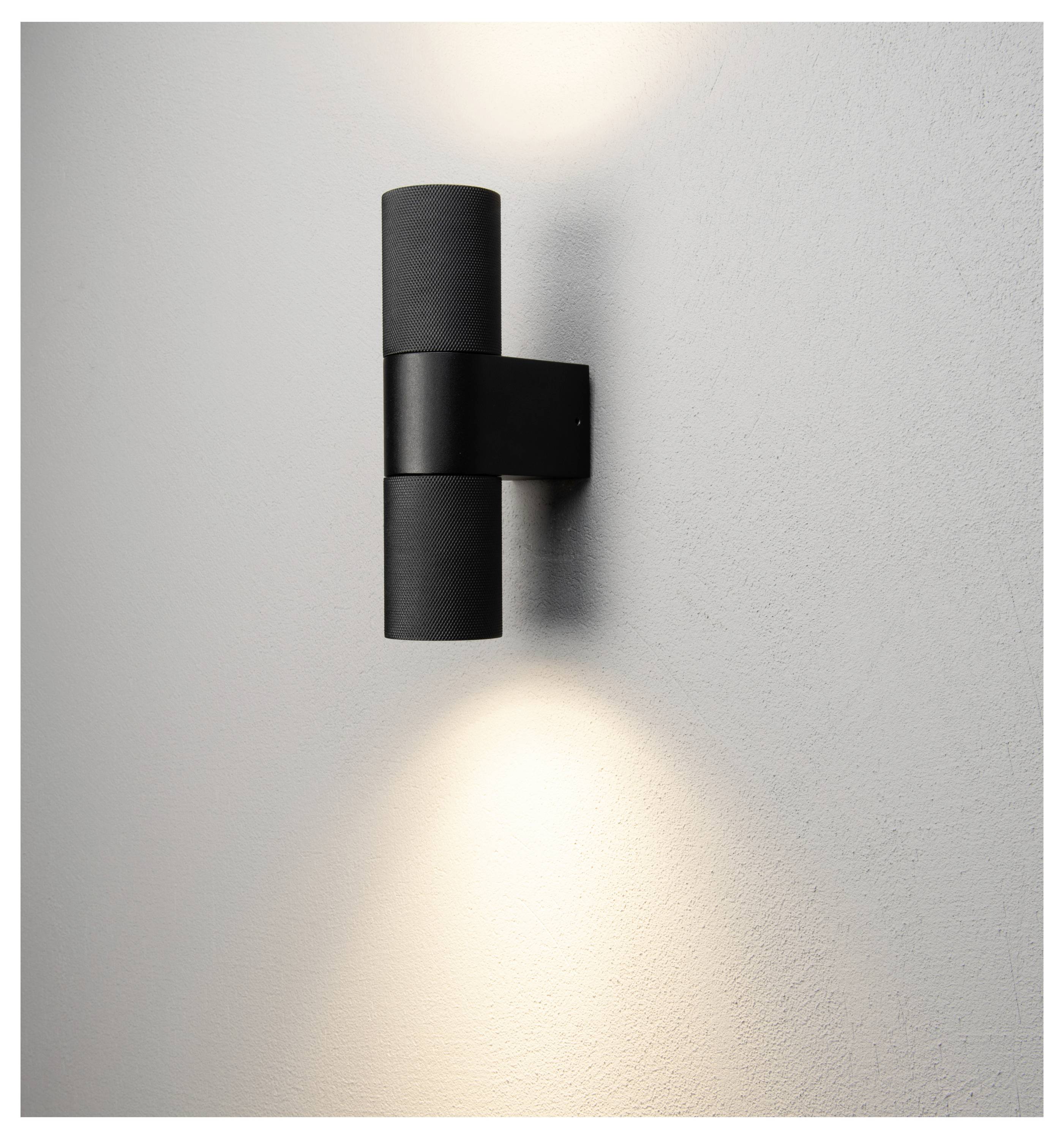 Konstsmide Temi 7667-750 Außenwandleuchte GU10 14W Schwarz