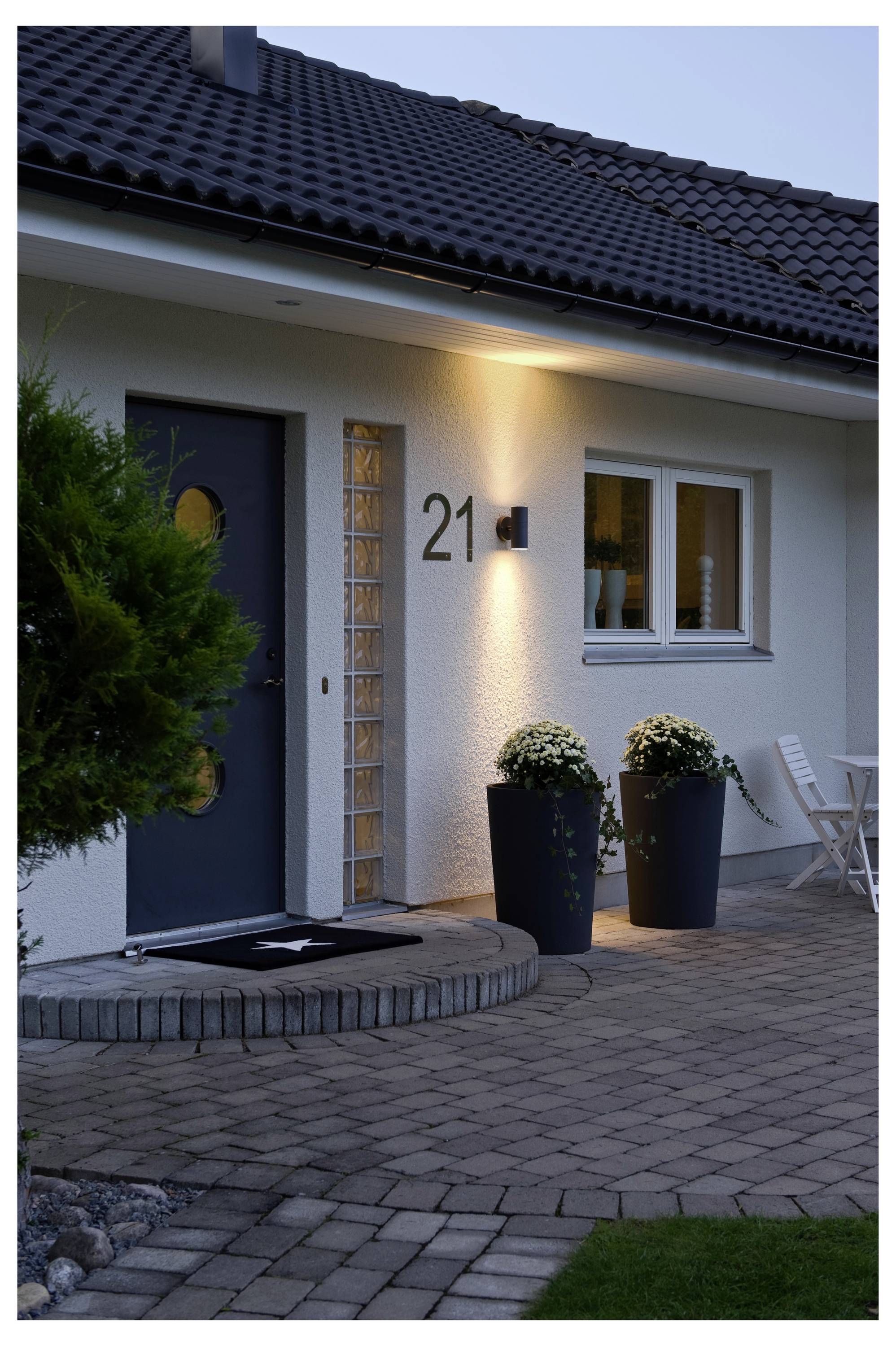 Konstsmide Modena 7656-750 Außenwandleuchte GU10 70W Schwarz