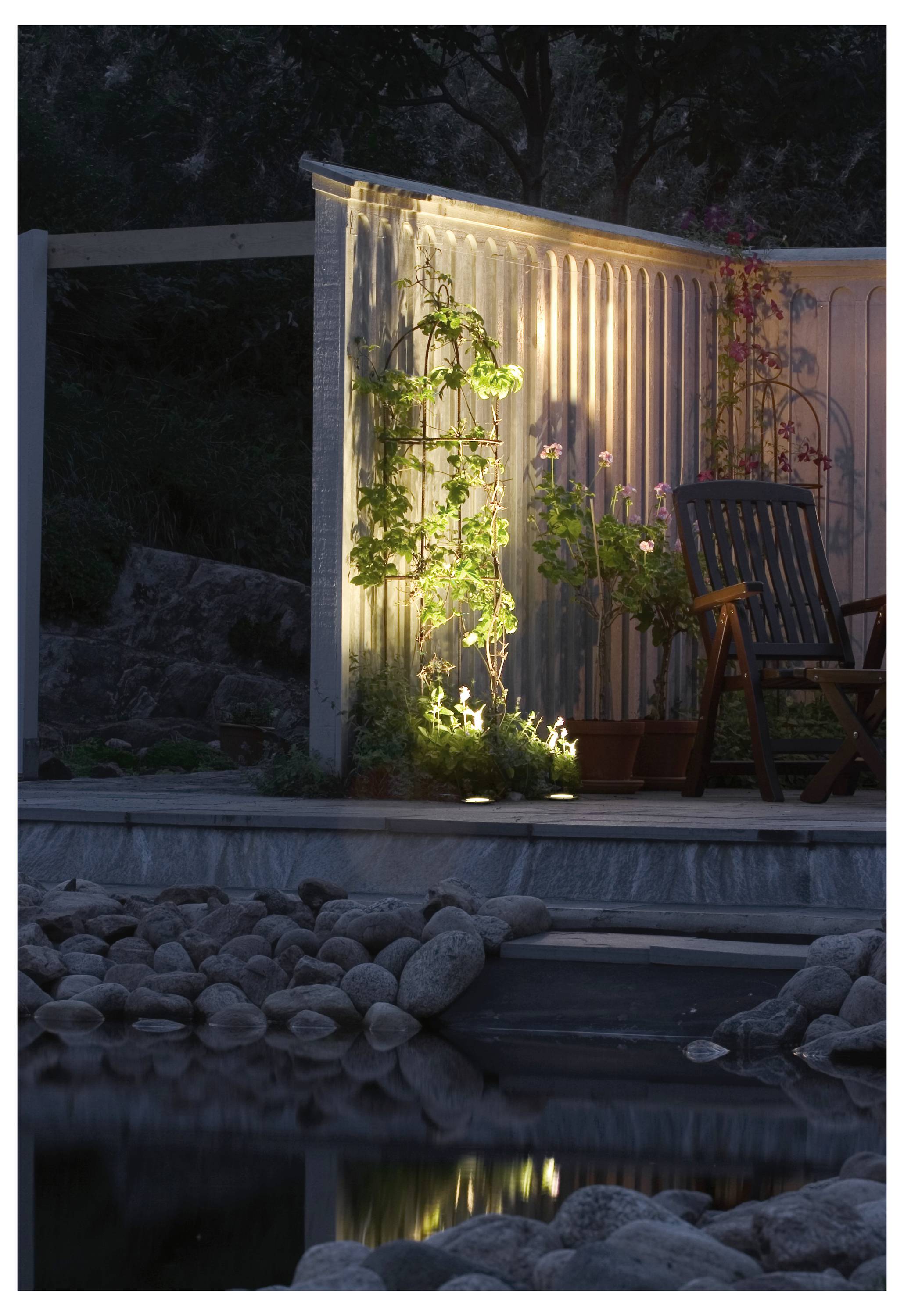 Konstsmide 7606-000 Bodeneinbauleuchte, Außeneinbauleuchte GU10 7W Edelstahl