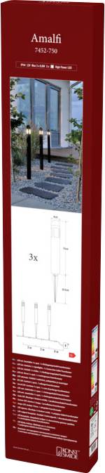 Konstsmide 7452-750 Amalfi LED-Gartenstrahler EEK: G (A - G) G4 1.8W Schwarz