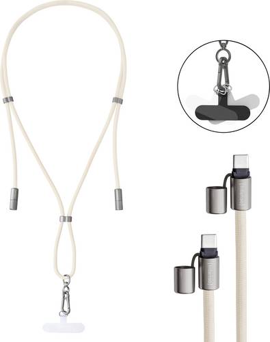 Intenso USB-C® Kabel USB 2.0 USB-C® Stecker, USB-C® Stecker 1.65 m Beige Handykette 7991001 Datenk