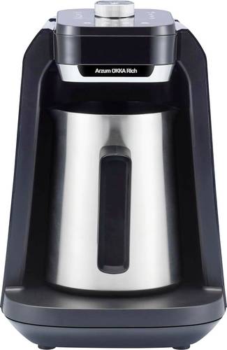 Arzum ESPRESSOKANNE mit MILCHAUFSCHÄUMER und WASSERTANK Kaffeemaschine Chrom Fassungsvermögen Tasse