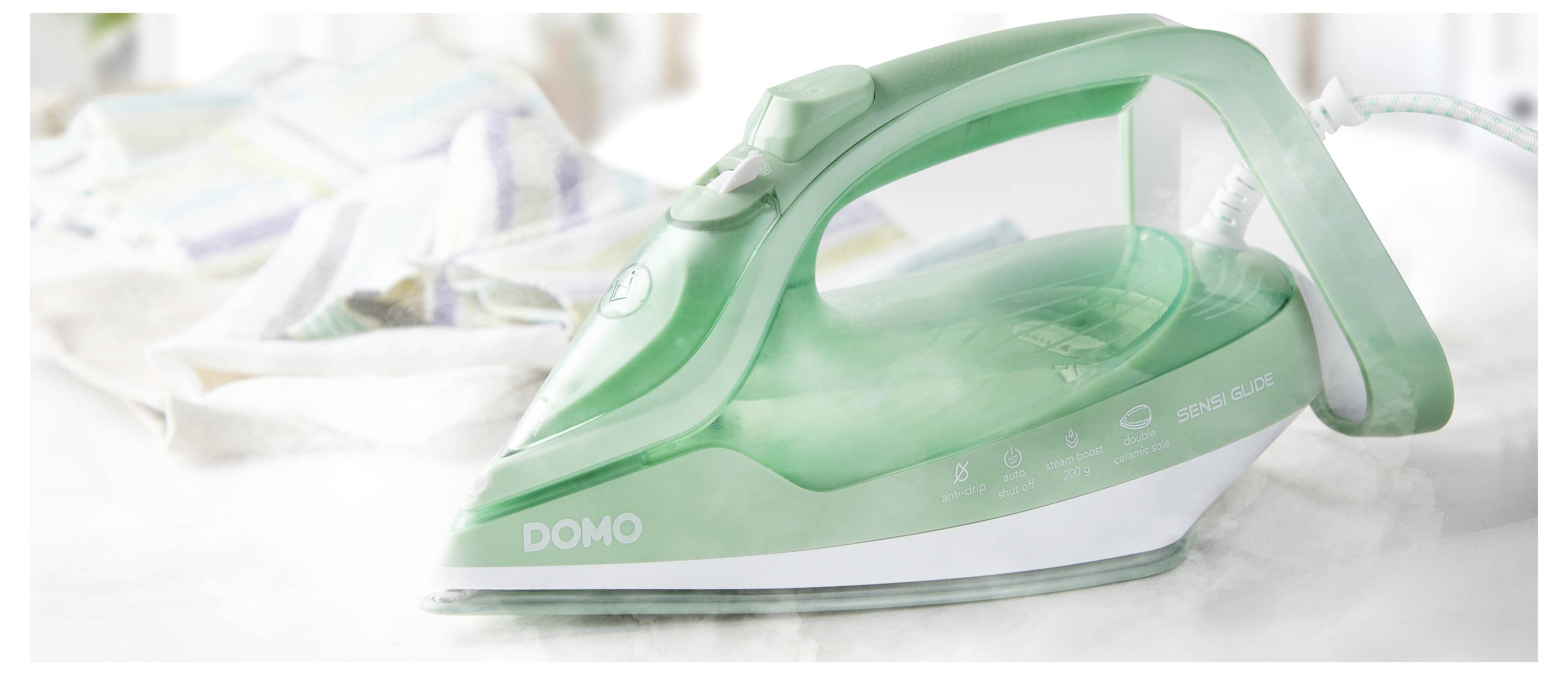 DOMO DAMPFBÜGELEISEN Dampfbügeleisen Grün 2830W