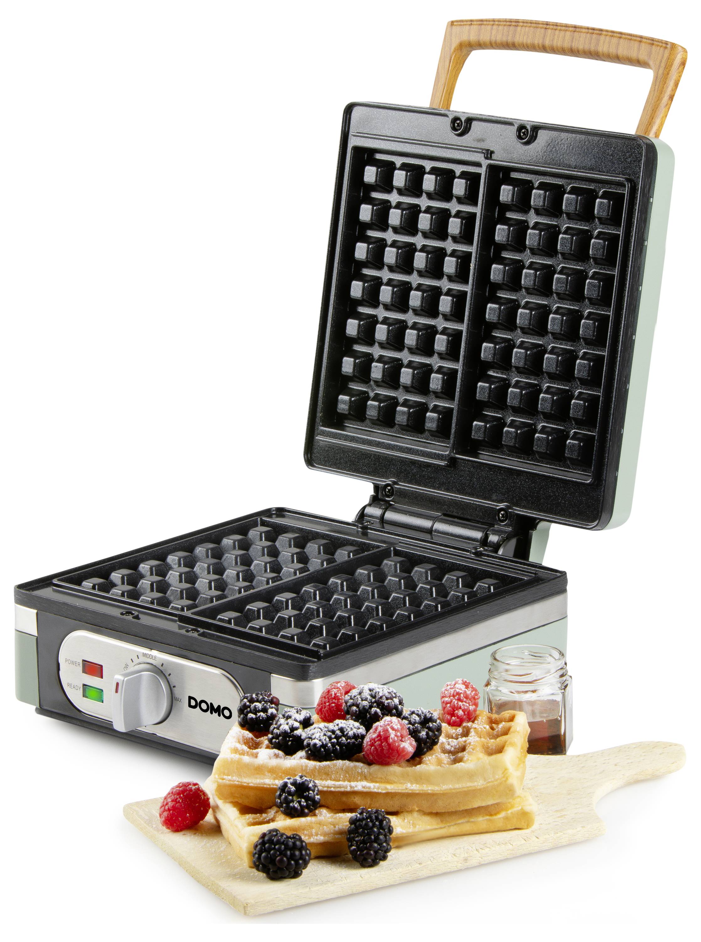 DOMO WAFFELMAKER Waffeleisen Salbei-Grün