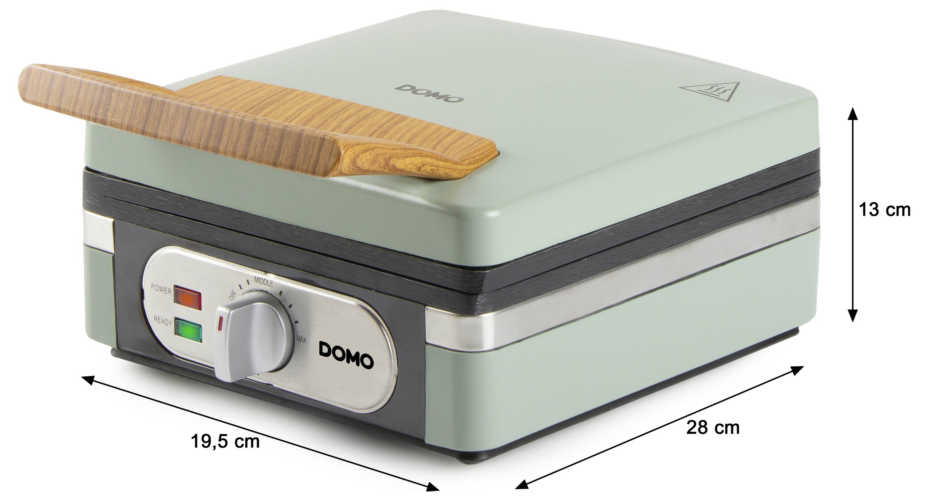 DOMO WAFFELMAKER Waffeleisen Salbei-Grün