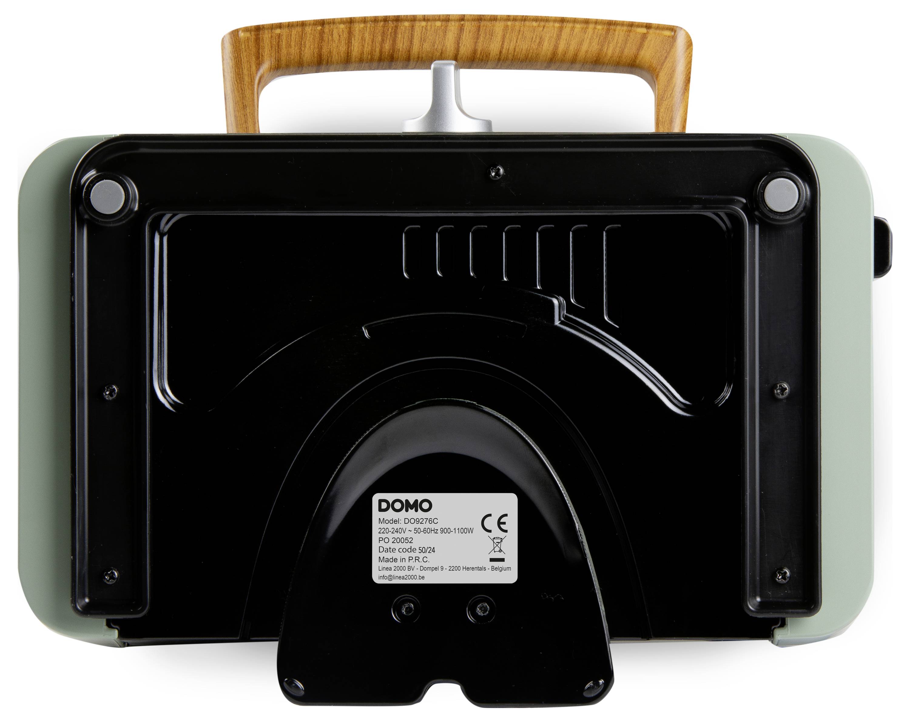 DOMO SANDWICH-WAFFLE-GRILL 3-IN-1 Waffeleisen Salbei-Grün