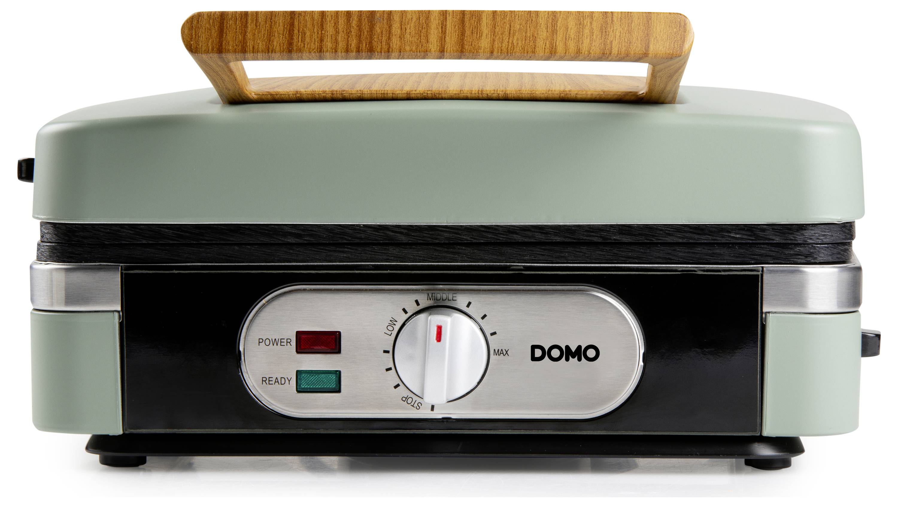 DOMO SANDWICH-WAFFLE-GRILL 3-IN-1 Waffeleisen Salbei-Grün