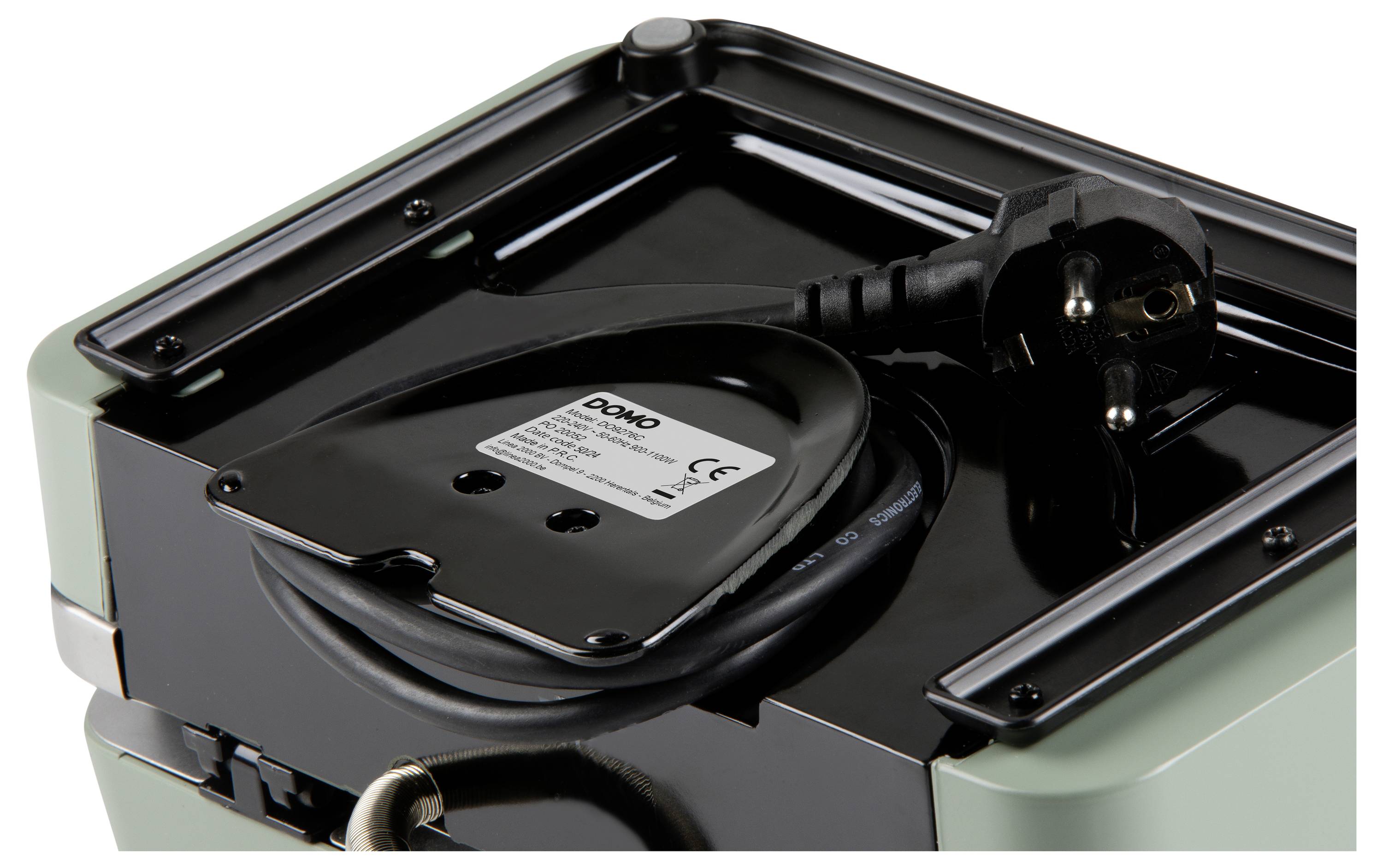 DOMO SANDWICH-WAFFLE-GRILL 3-IN-1 Waffeleisen Salbei-Grün