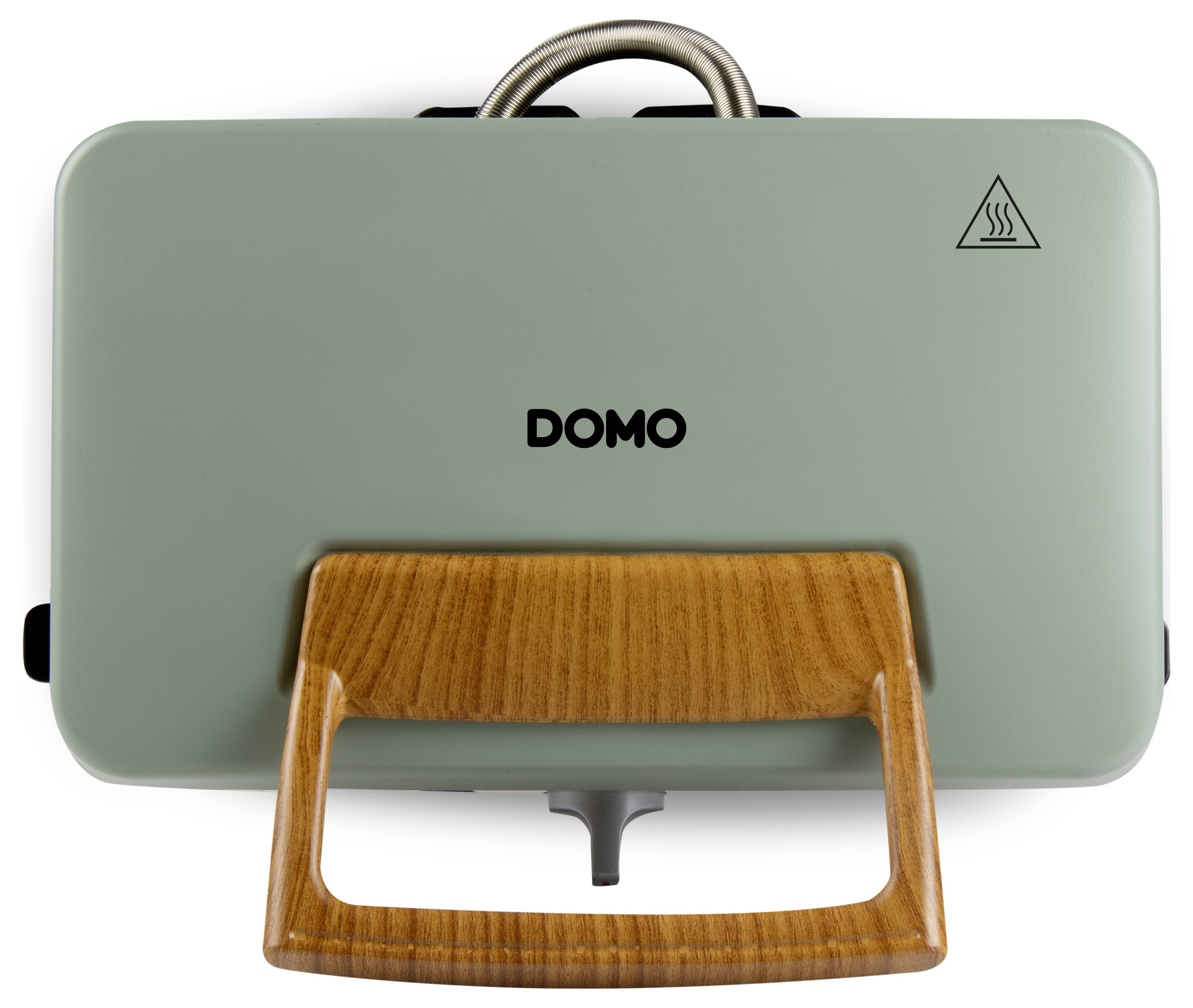 DOMO SANDWICH-WAFFLE-GRILL 3-IN-1 Waffeleisen Salbei-Grün