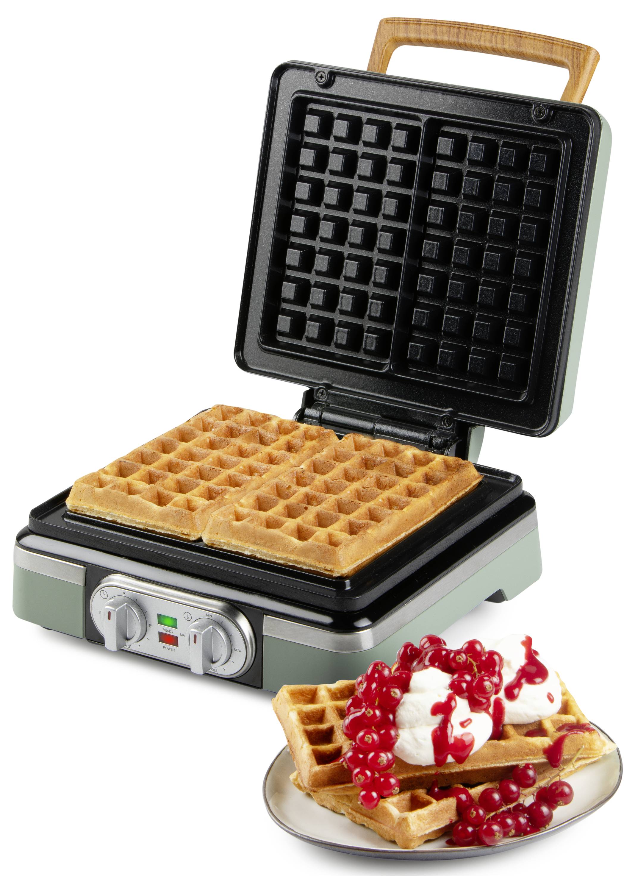 DOMO WAFFELMAKER Waffeleisen Salbei-Grün