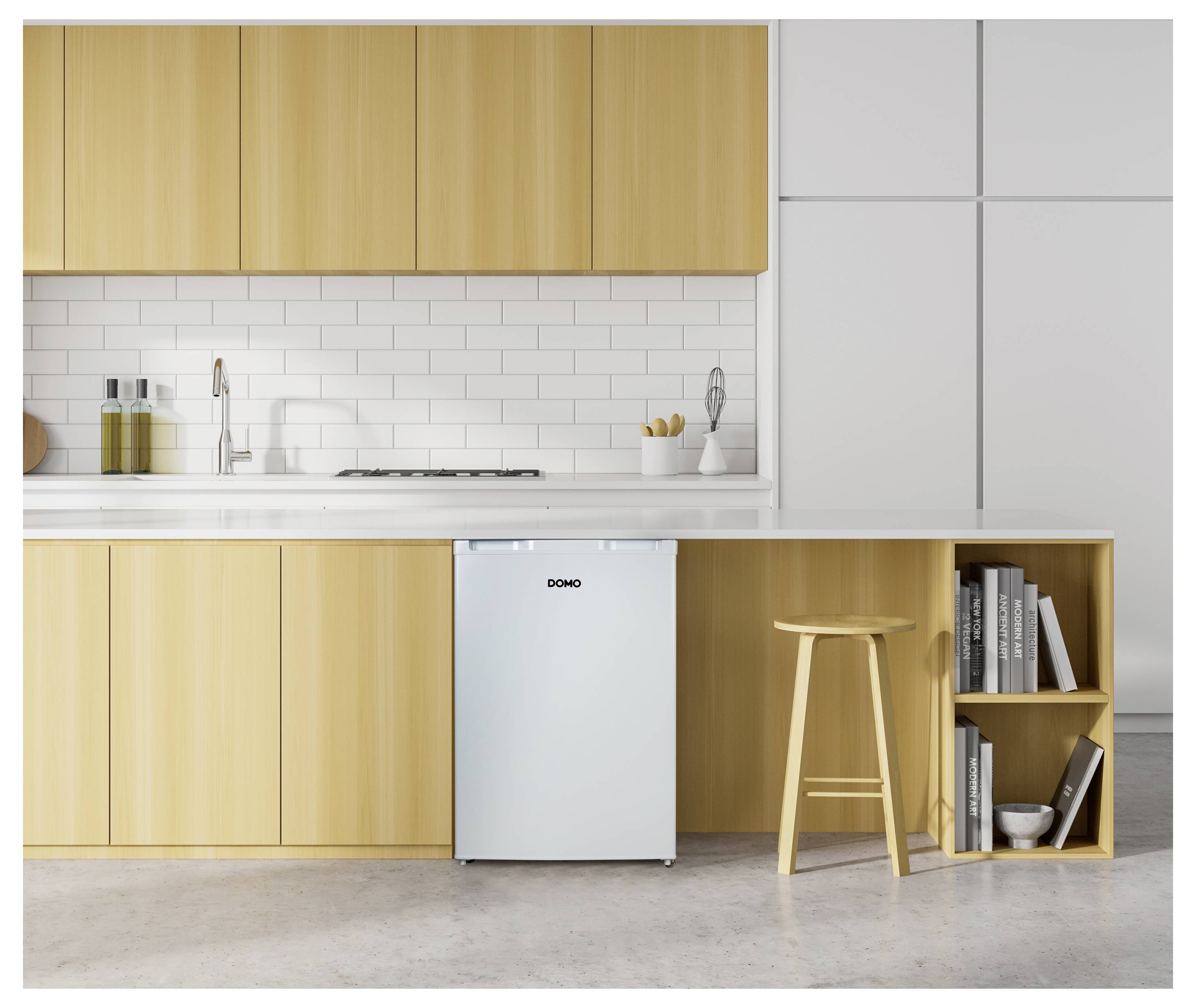 DOMO KÜHLSCHRANK Kühlschrank EEK: D (A - G) 131l Weiß