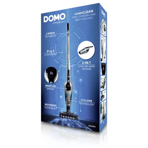 DOMO AKKU-STAUBSAUGER2-IN-1 DO249SV Akku-Handstaubsauger 21.6 V DOMO AKKU-STAUBSAUGER2-IN-1 DO249SV Akku-Handstaubsauger 21.6 V