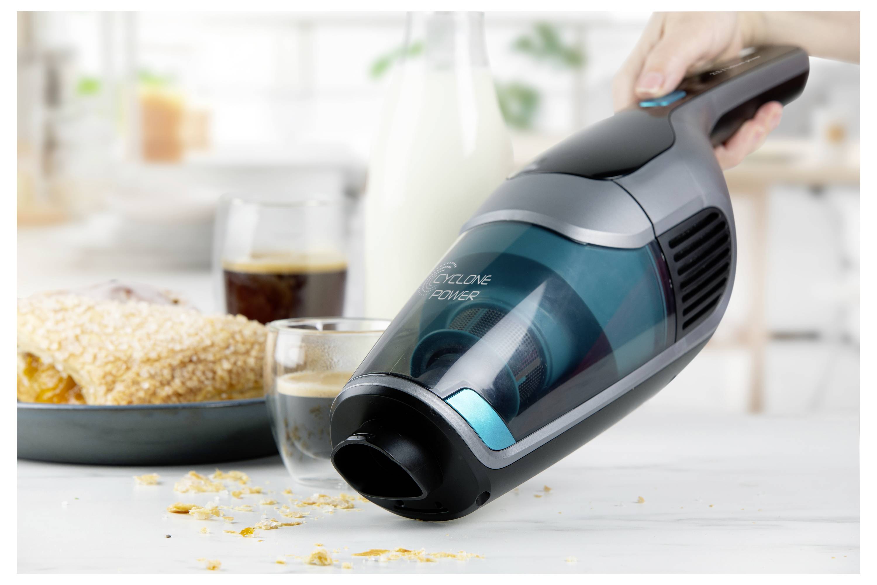 DOMO AKKU-STAUBSAUGER2-IN-1 DO249SV Akku-Handstaubsauger 21.6V