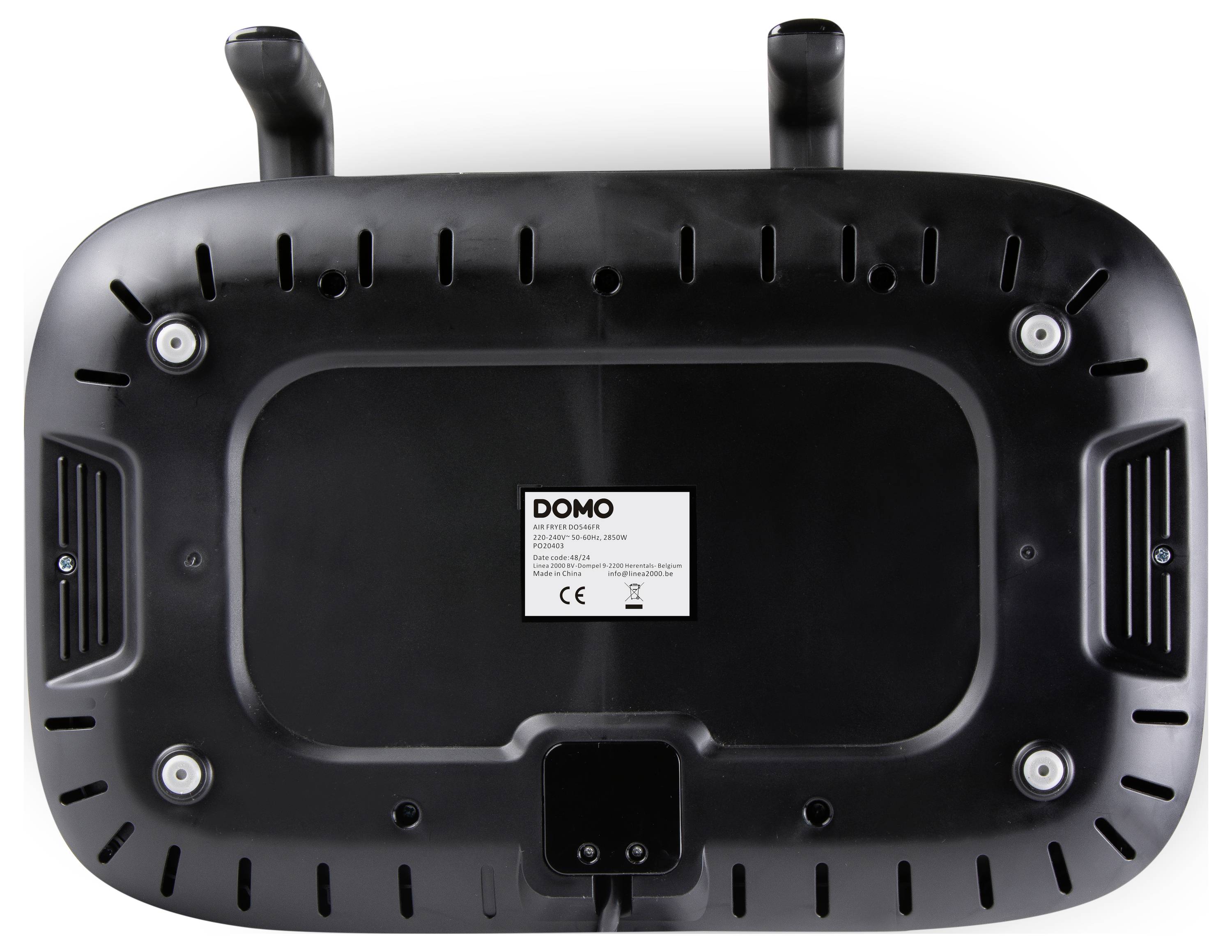 DOMO AIRFRYER DOUBLE FRY ZONE 3 + 6L Fritteuse 9l 2850W 2 Grillzonen Schwarz