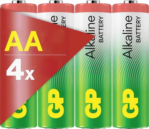 GP AA Batterie Alkaline 1,5V 4 Stück Mignon (AA)-Batterie 1.5 V 4 St.