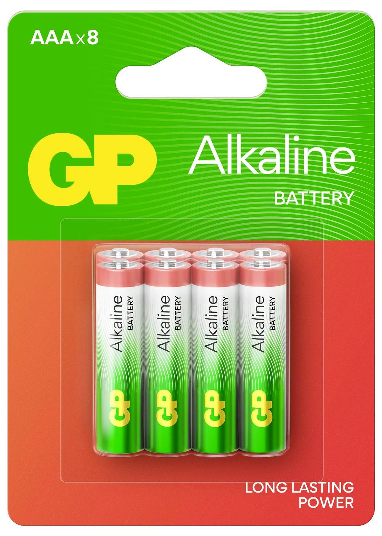 GP AAA Batterie GP Alkaline 1,5V 8 Stück Micro (AAA)-Batterie 1.5 V 8 St.