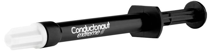 Eine Wärmeleitpasta-Spritze mit der Aufschrift 