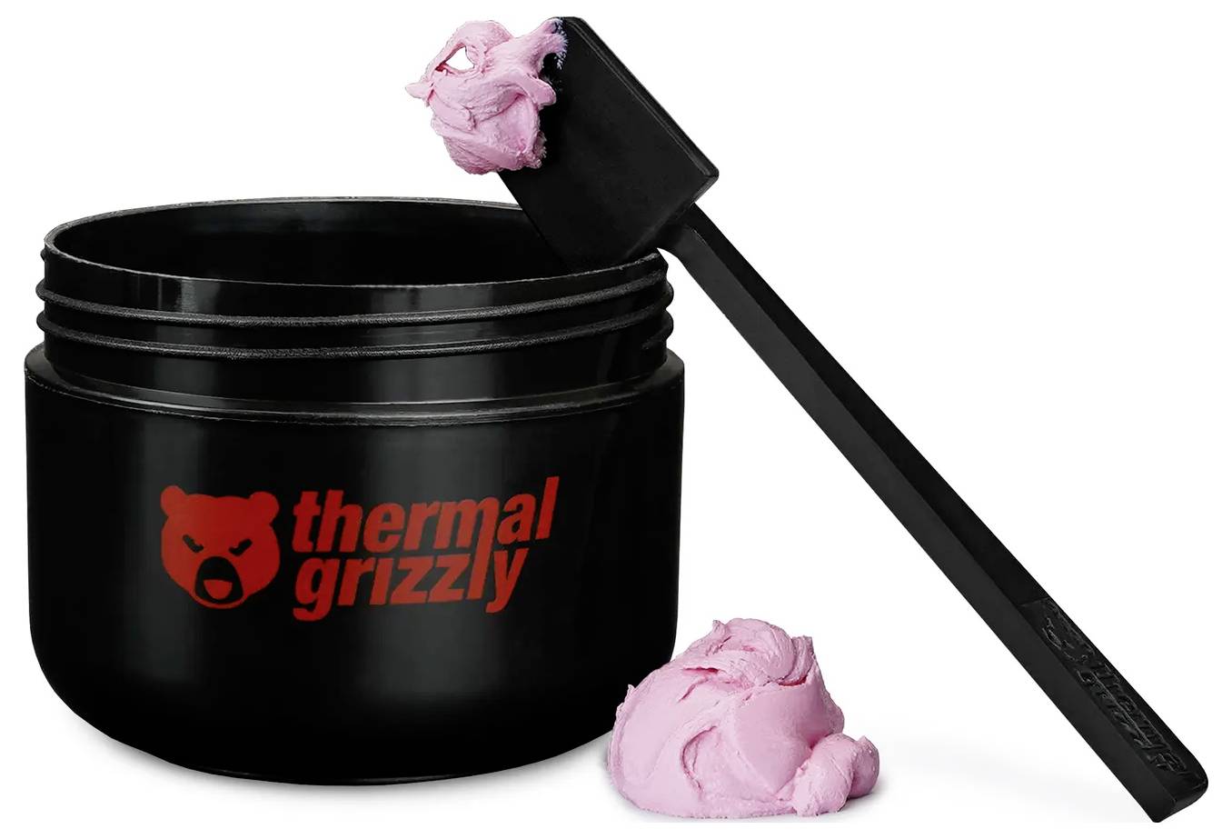 Ein schwarzer Behälter mit der Aufschrift 