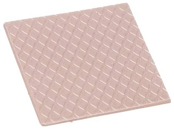 Quadratischer rosa Waffel mit einem Rautenmuster auf seiner Oberfläche.