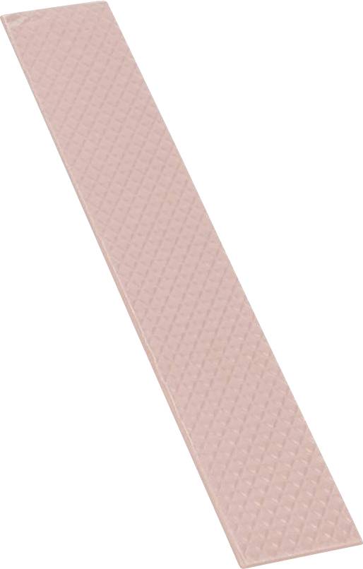 Ein langer, dünner rosa Wafer wird diagonal vor einem weißen Hintergrund präsentiert.