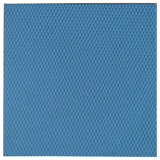 Eine blaue strukturierte Oberfläche mit Rautenmuster.