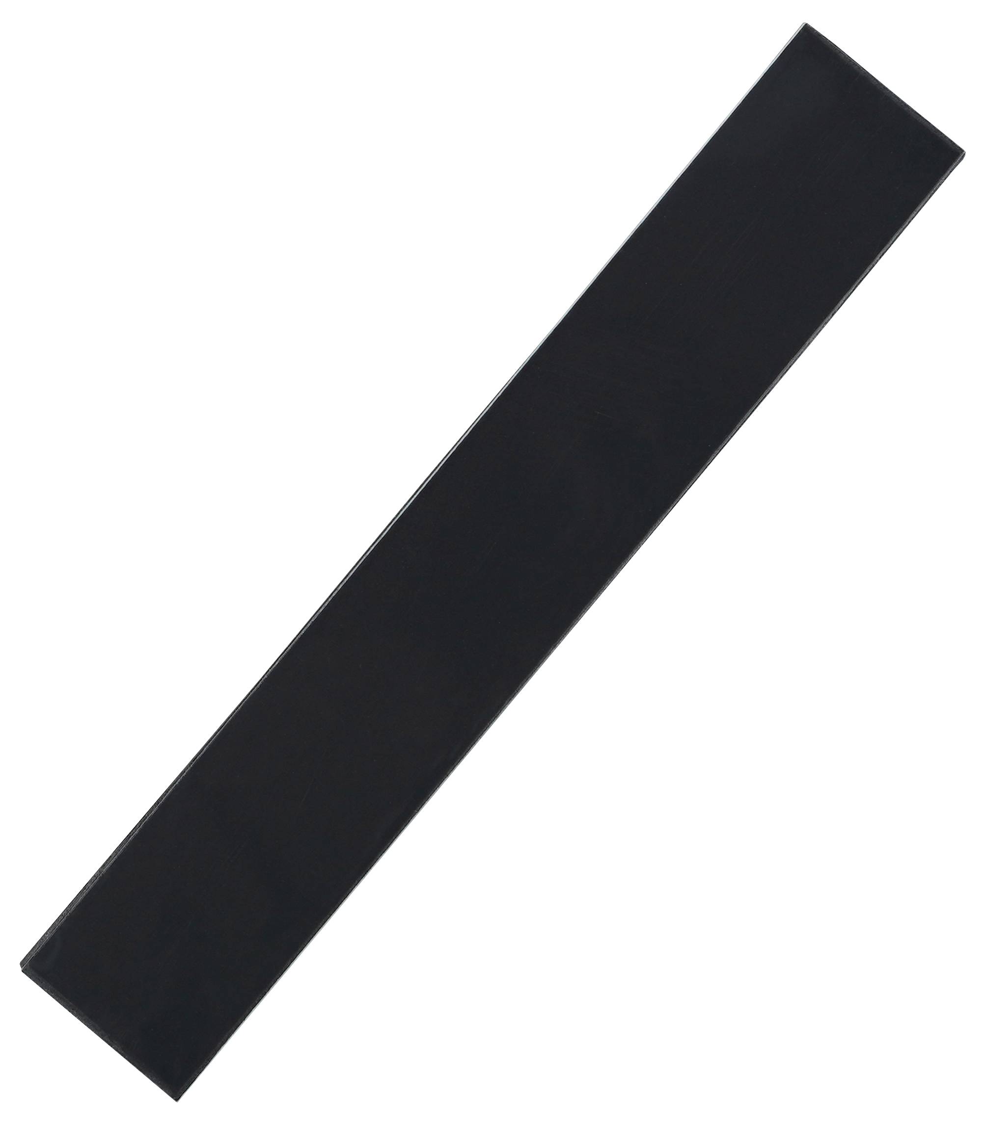 Ein schwarzes Rechteck, diagonal ausgerichtet, vor einem weißen Hintergrund.