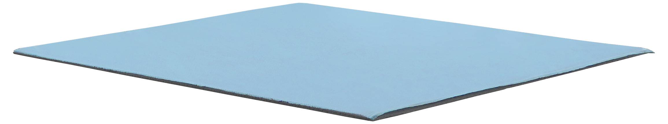Eine rechteckige blaue antistatische Matte mit leicht strukturierter Oberfläche und glatten Kanten, die zum Schutz vor elektrostatischer Entladung verwendet wird.