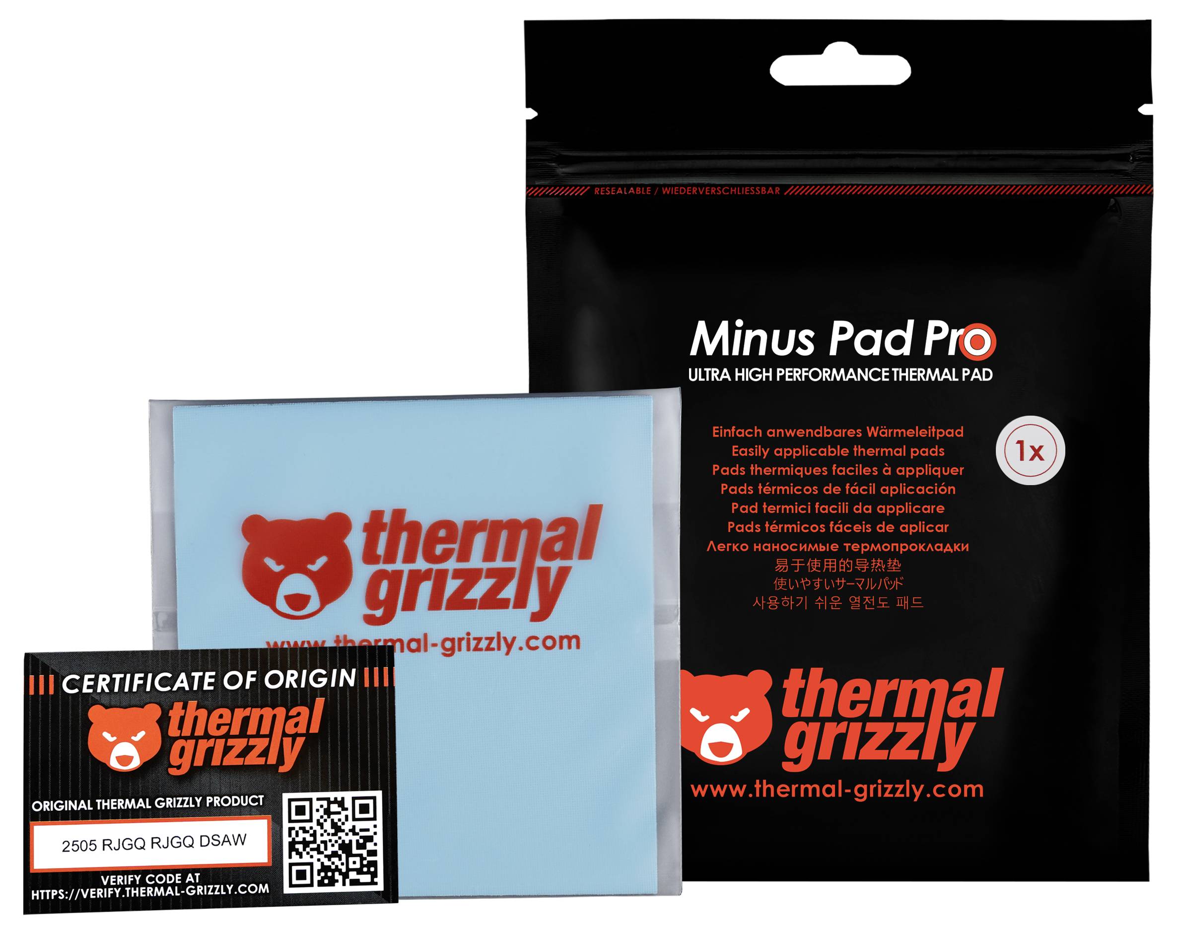 Thermal Grizzly Wärmeleitpad 1.5mm (L x B) 100mm x 100mm